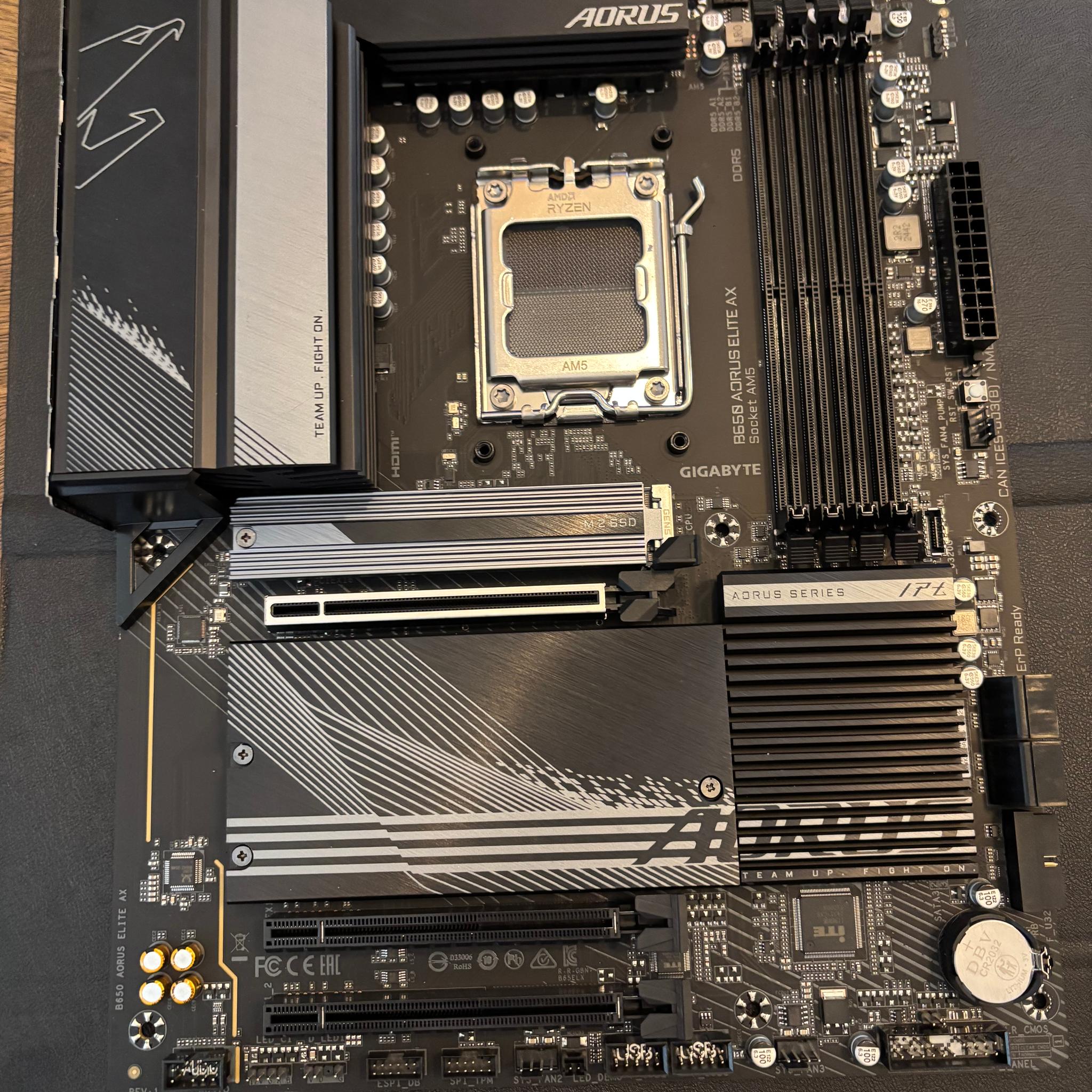 GIGABYTE B650 AORUS ELITE AX AM5 DDR5 ATX Gaming Motherboard Wi-Fi 6E HDMI
