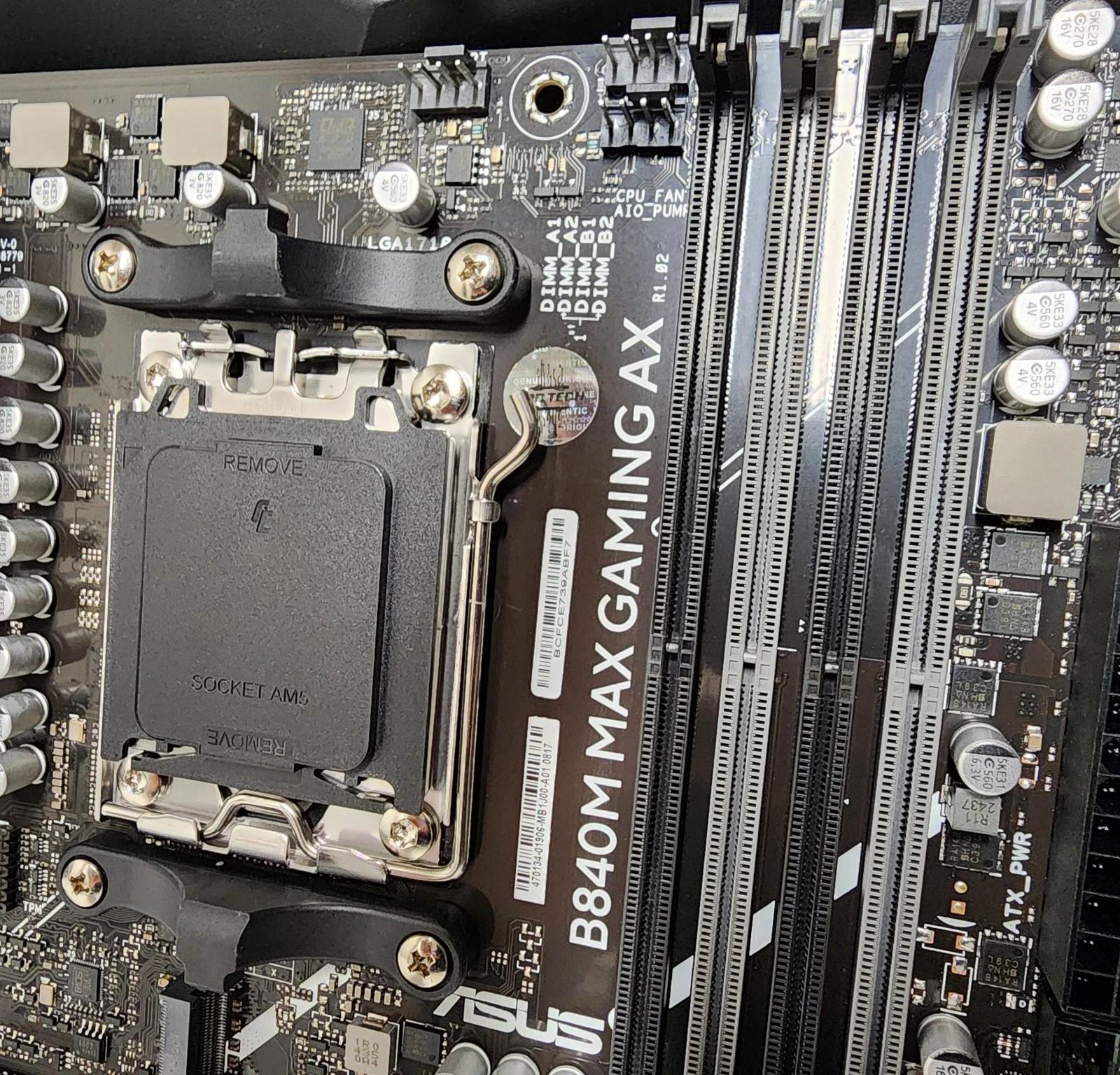 UPDATED BIOS ASUS B840M MAX GAMING AX WIFI6 DDR5 AM5 MATX MOTHERBOARD