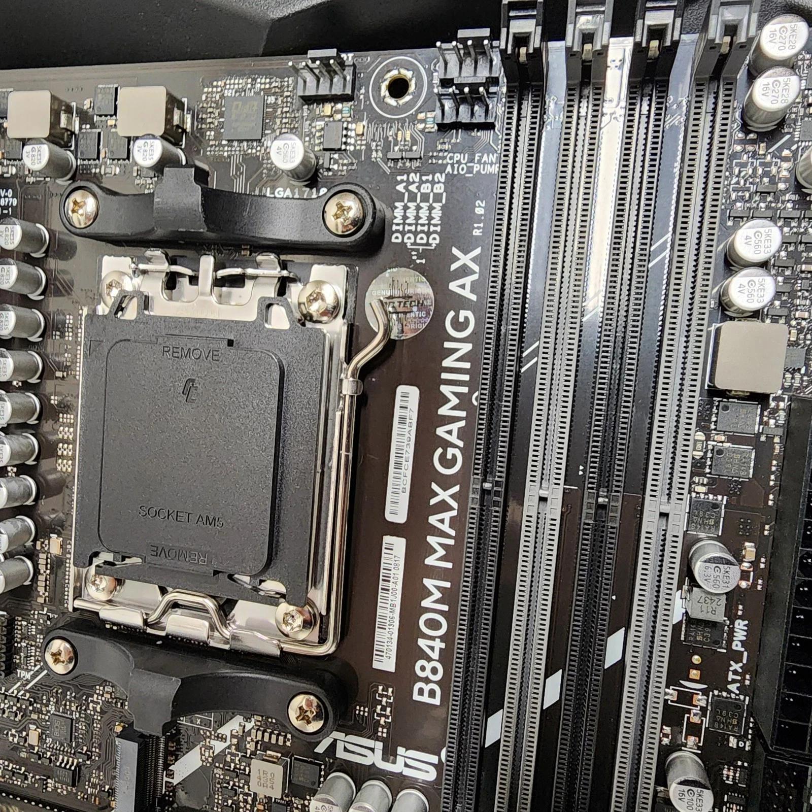 UPDATED BIOS ASUS B840M MAX GAMING AX WIFI6 DDR5 AM5 MATX MOTHERBOARD
