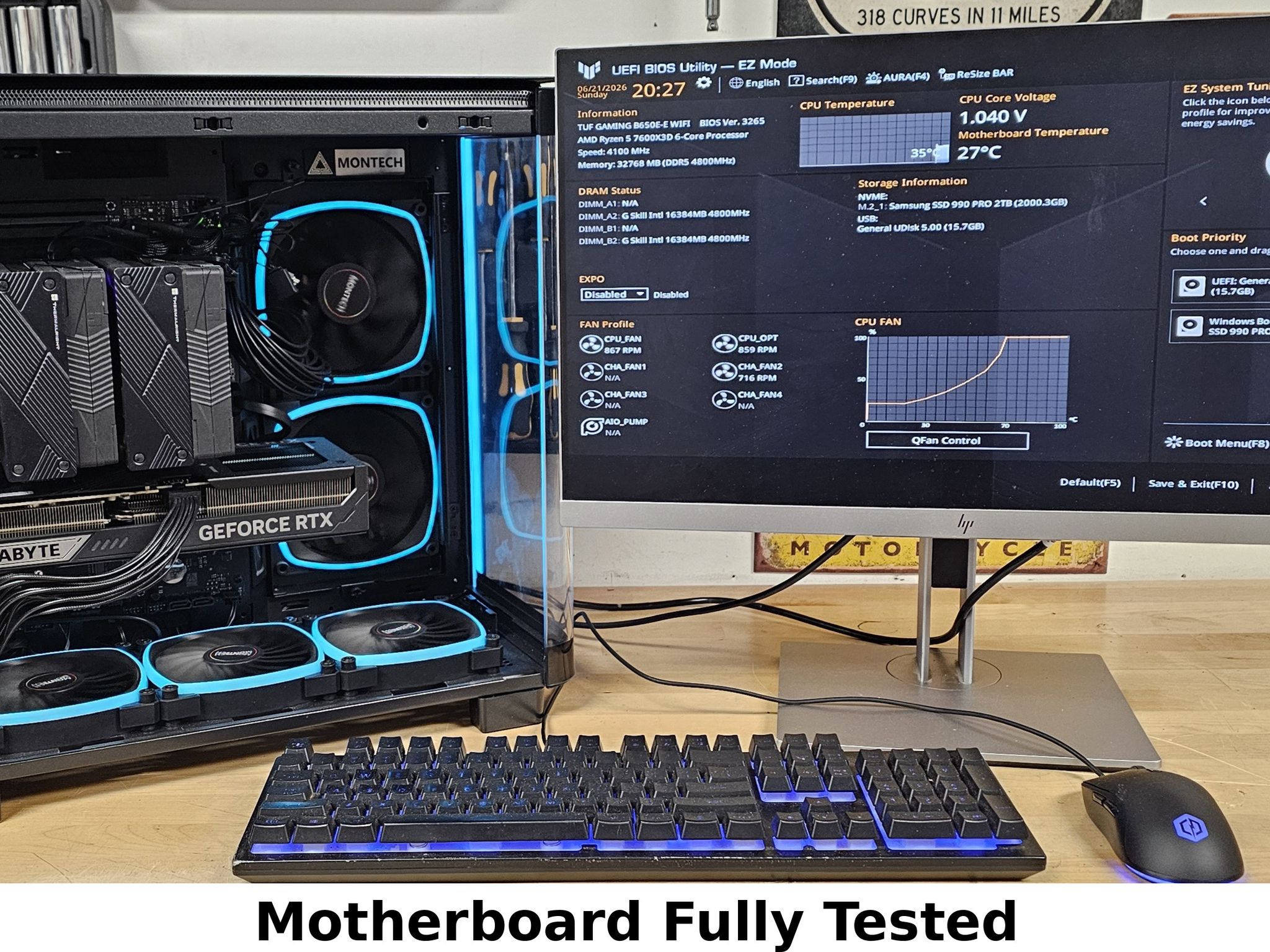 ASUS TUF GAMING B560-E WIFI LGA1200 ATX Motherboard DDR4 AMD AM5
