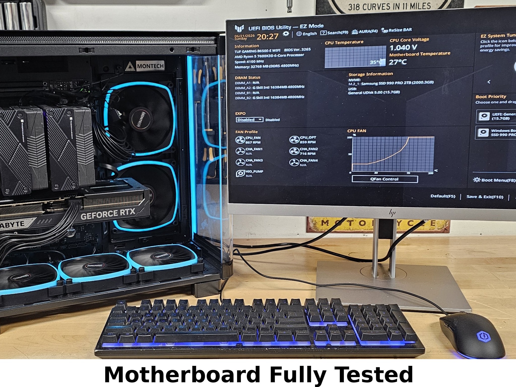 ASUS TUF GAMING B560-E WIFI LGA1200 ATX Motherboard DDR4 AMD AM5