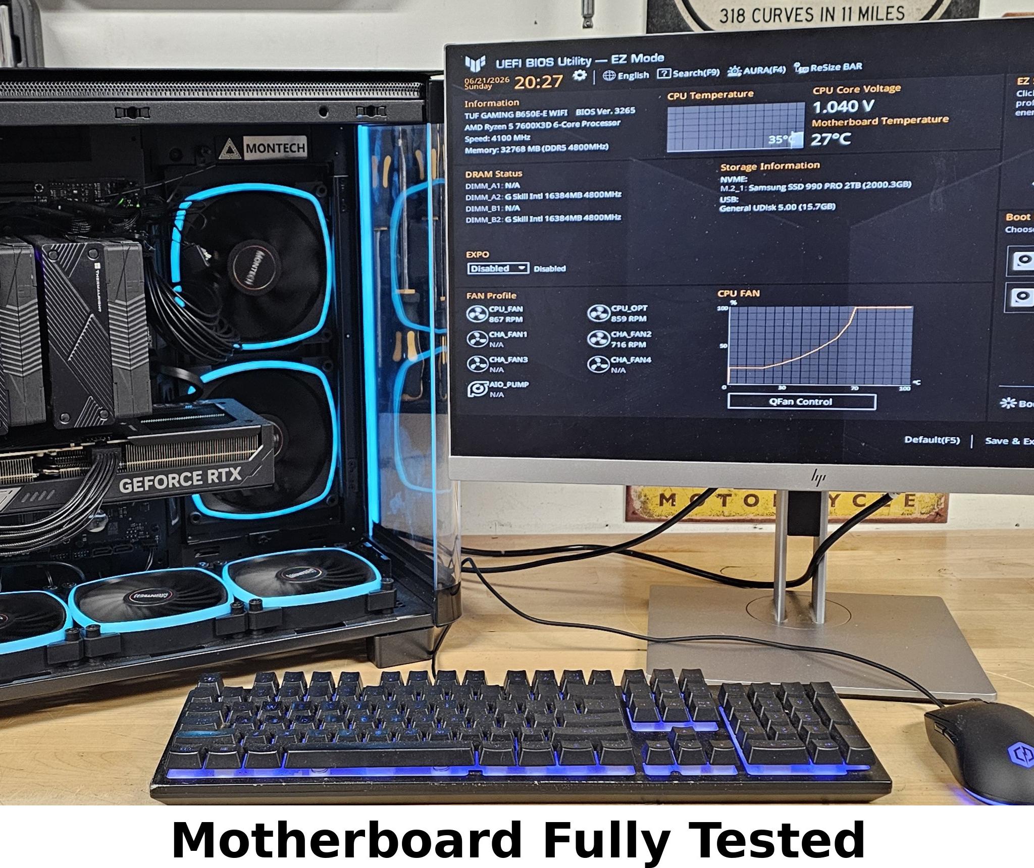 ASUS TUF GAMING B560-E WIFI LGA1200 ATX Motherboard DDR4 AMD AM5