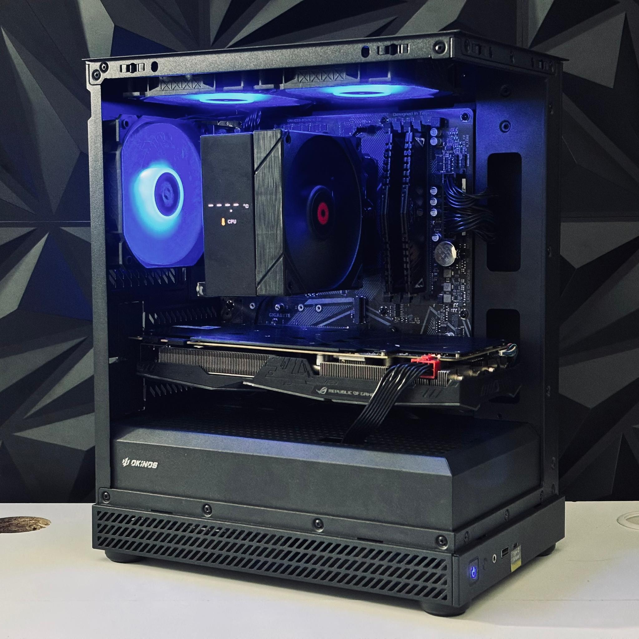 🧡🖤 Black Gaming PC - GTX 1070 / Ryzen 5 3600 / 16GB RAM  🖤🧡