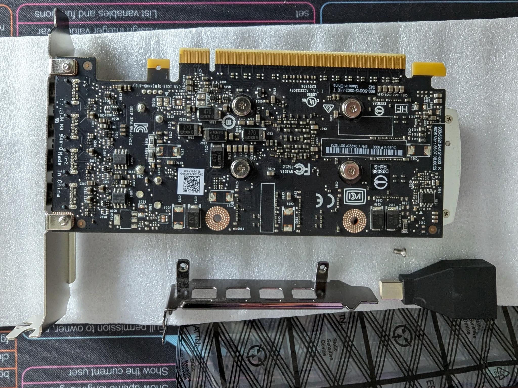 Nvidia Quadro P1000 4GB GDDR5 PCI-Express Video Card
