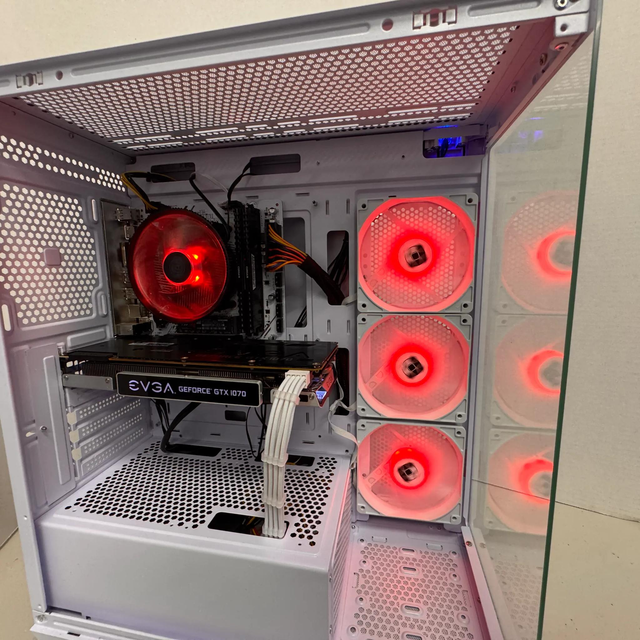 ⚪️ Clean White GTX 1070 8Gb + Ryzen 3 Gaming PC | 16GB RAM | 500GB M.2 SSD | Ready for Gaming 🎮