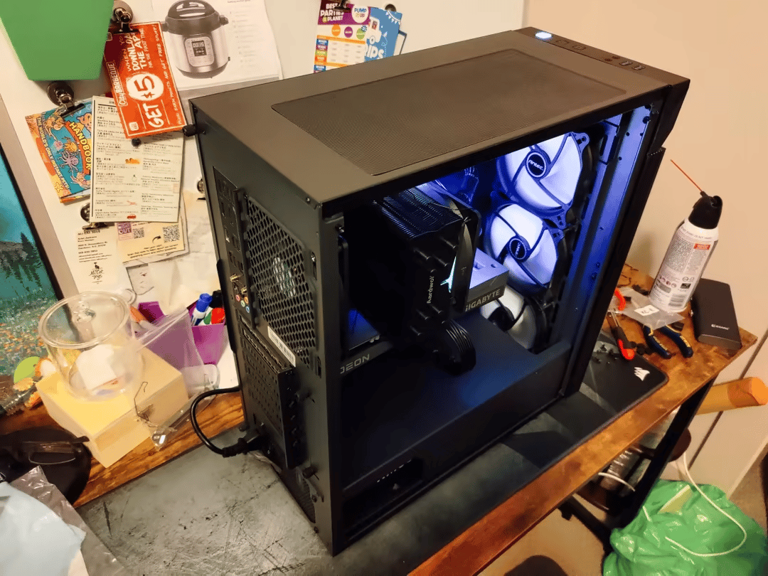Yūyami 夕闇 | Black i5-11400 + RX 6600 Gaming PC with RGB Accents