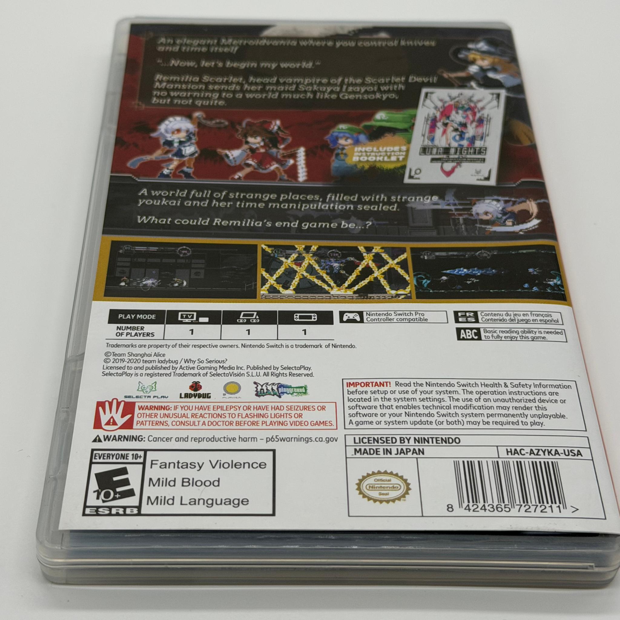 Touhou Luna Nights Nintendo Switch Game