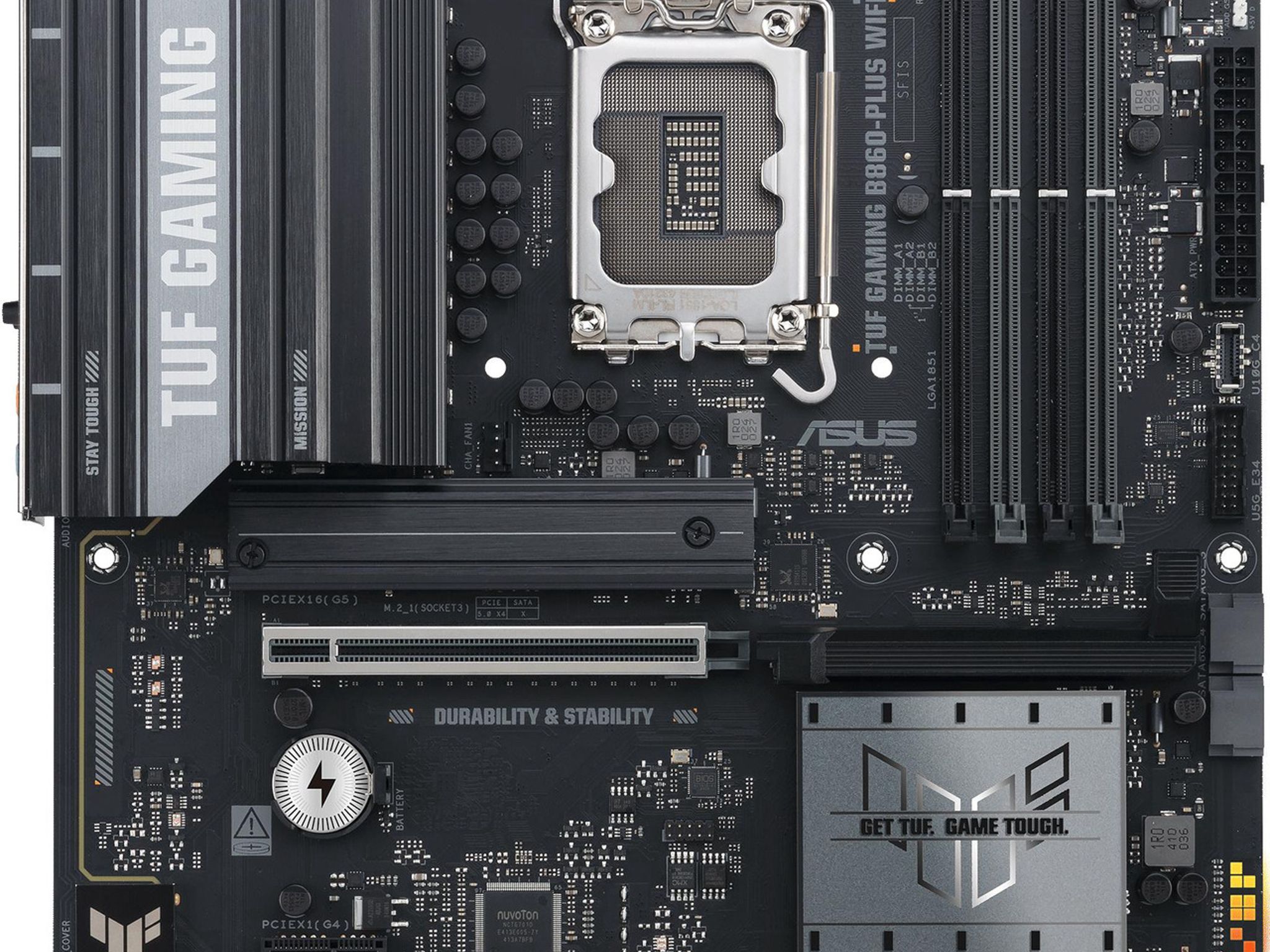 ASUS TUF GAMING B860-PLUS WIFI Intel B860 LGA 1851 ATX DDR5 Gaming Motherboard