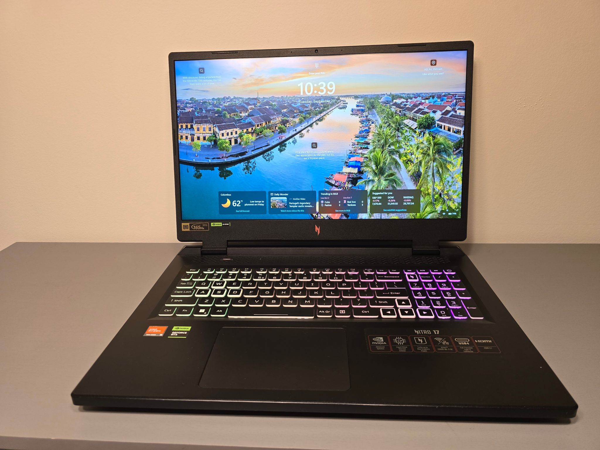 Share Acer Nitro 17 Ryzen 9 7940hs 32GB 1TB SSD RTX 4070 QHD 165hz - Excellent