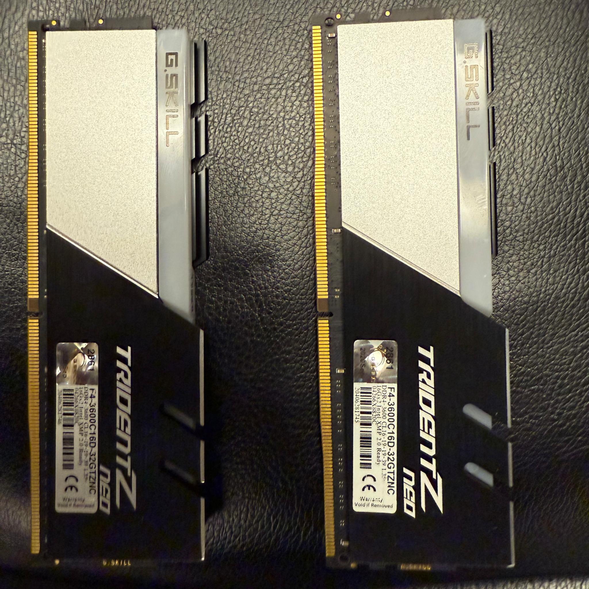 G. Skill Trident Z Neo 2X16 DDR4 3600mhz