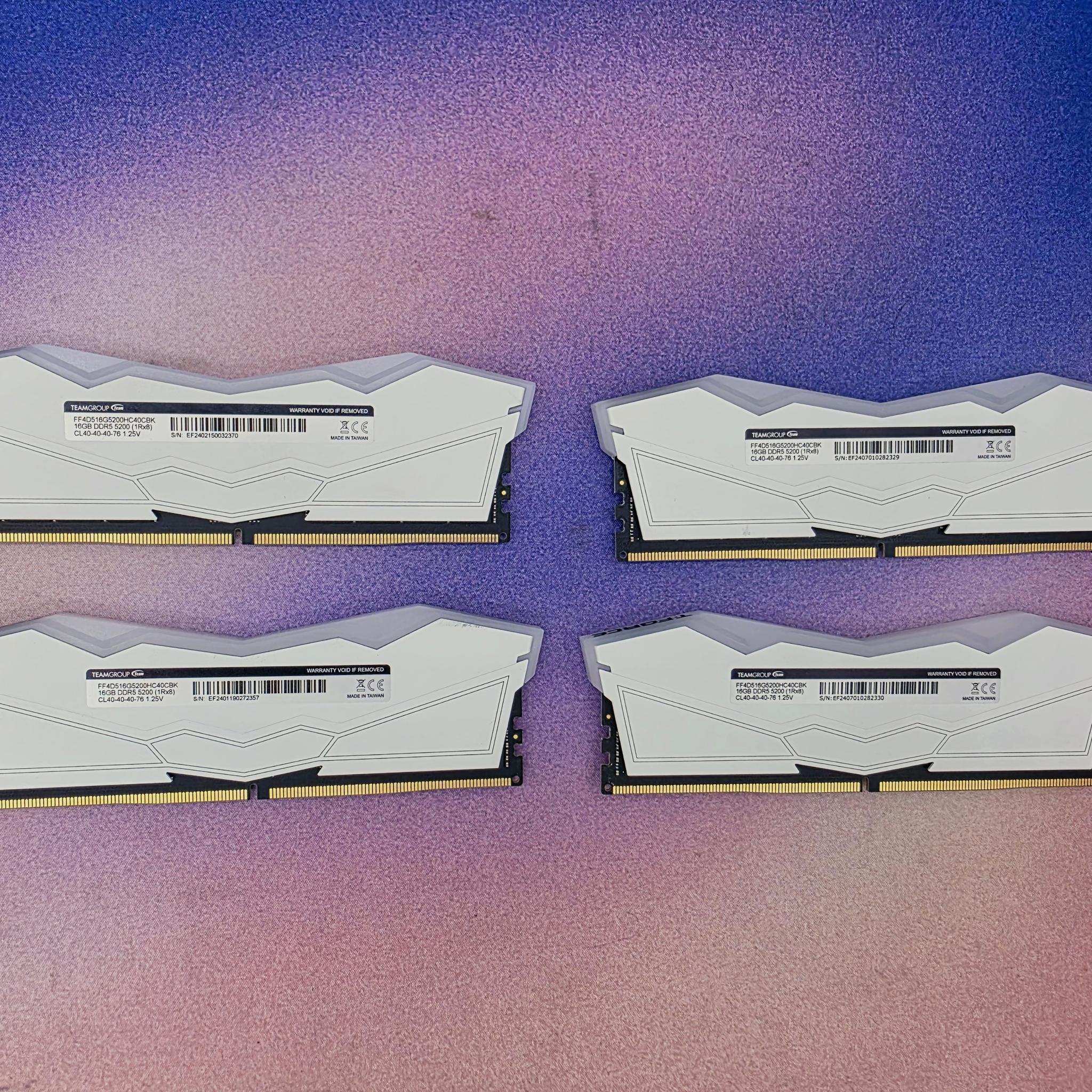 TEAMGROUP T-Force Delta RGB DDR5 Ram 64GB (4x16GB) 5200MHz CL40