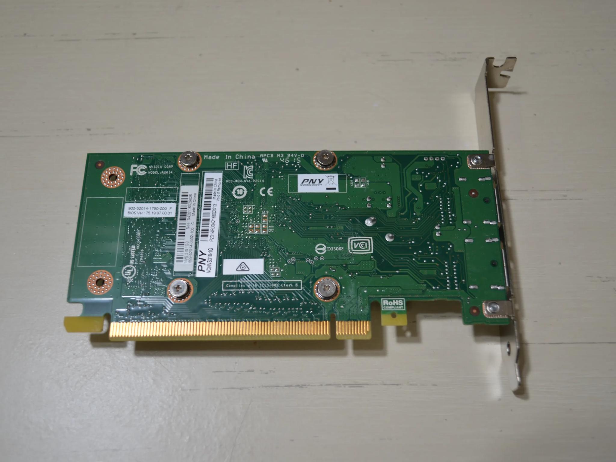 NVIDIA Quadro NVS 310 1GB DDR3 Video Card (#1)