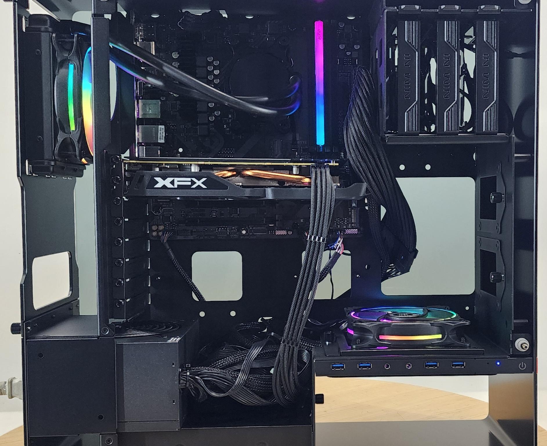 Gaming PC Ryzen 5 9600X 16GB RAM 500GB SSD RX 570 8GB Windows 11 Computer