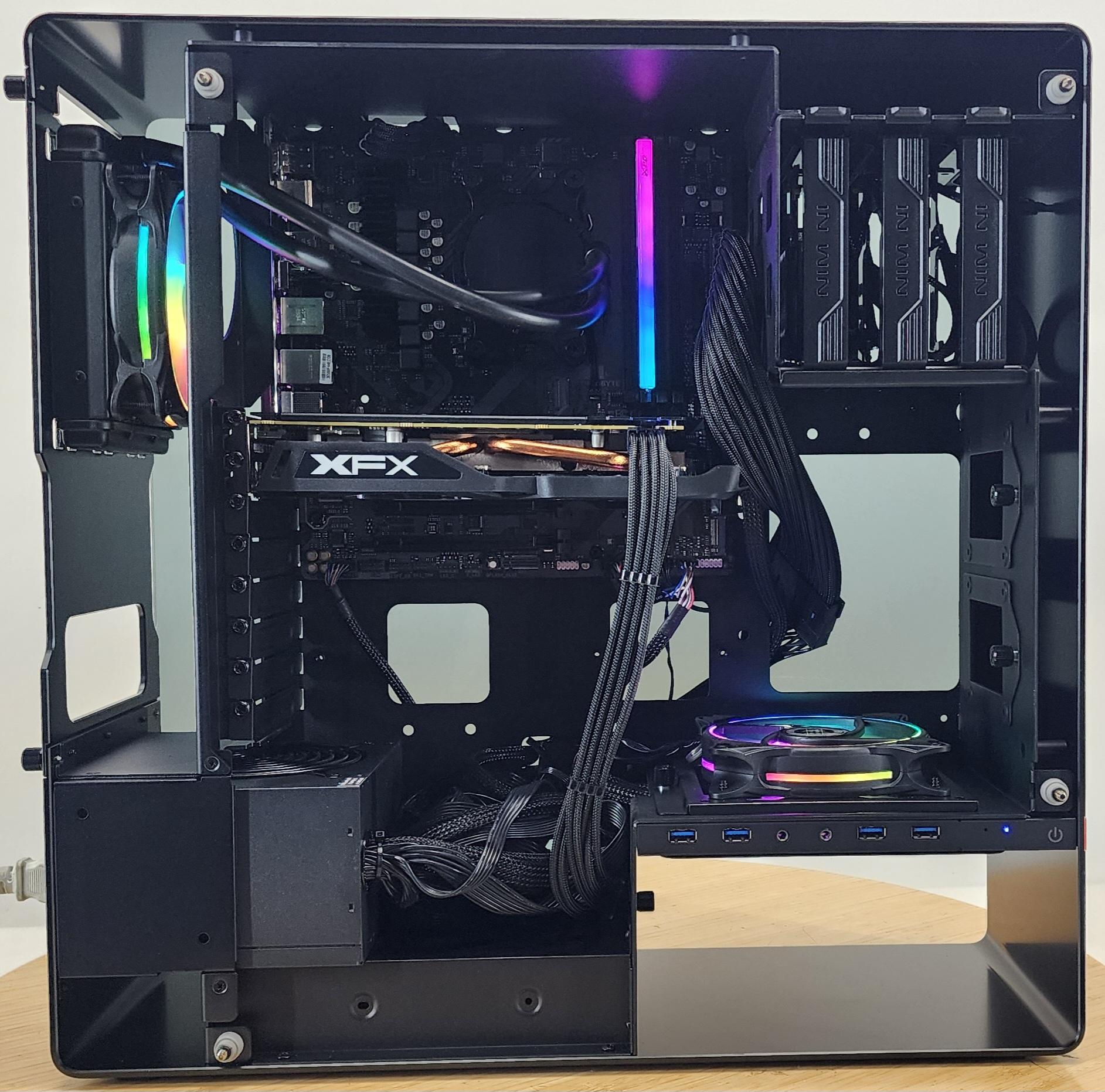 Gaming PC Ryzen 5 9600X 16GB RAM 500GB SSD RX 570 8GB Windows 11 Computer