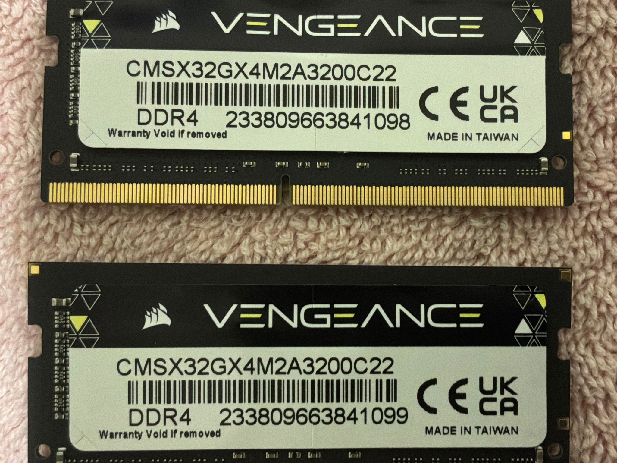 Corsair Vengeance 32GB (2 x 16GB) DDR4 SODIMM 3200MHz CL22 Memory Kit