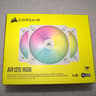 CORSAIR AR120 RGB White 120mm ARGB-compatible Fan, Triple Pack