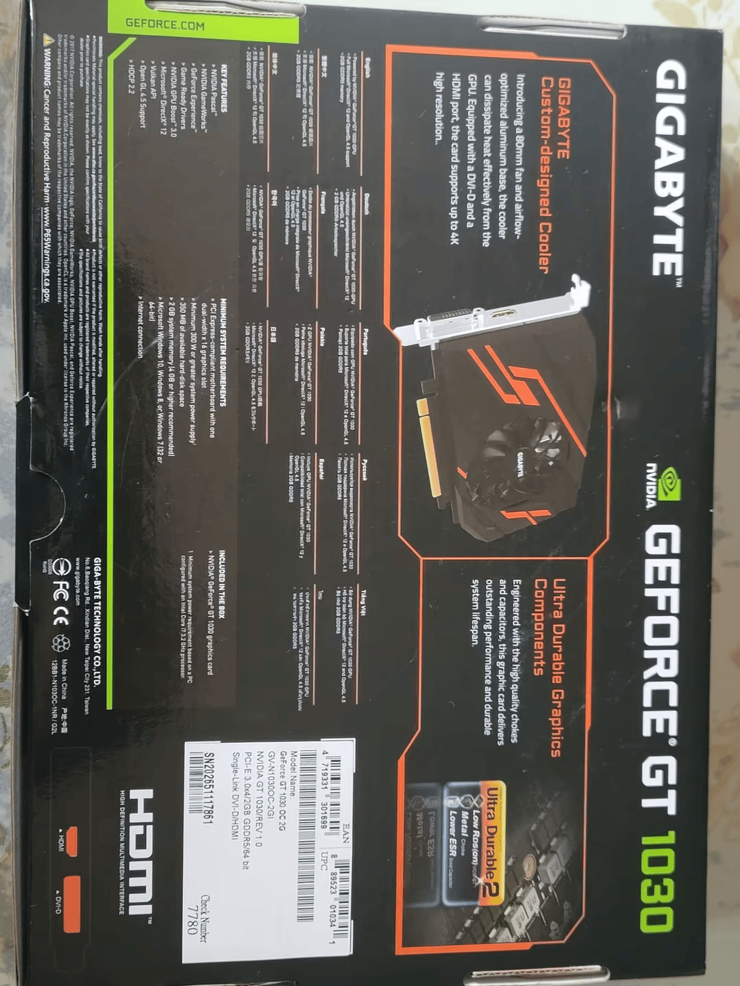 Like new Gt 1030 