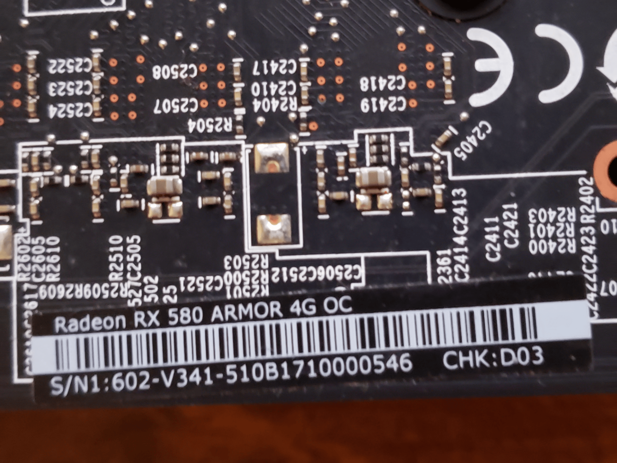 MSi RX 580 Armor 4G OC