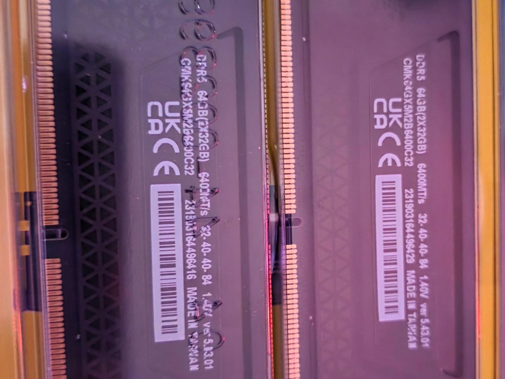 64GB DDR5 6400MHZ CORSAIR VENGEANCE