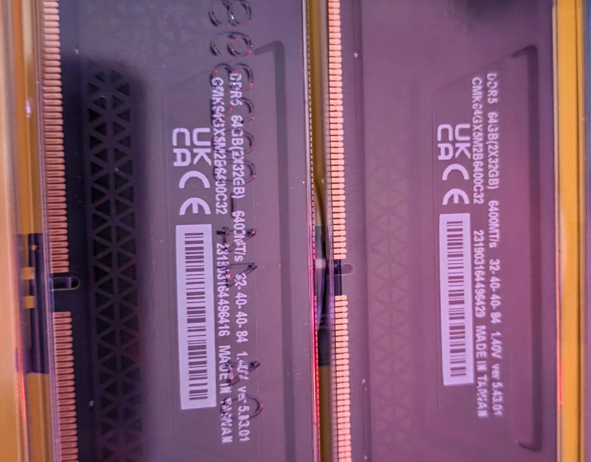 64GB DDR5 6400MHZ CORSAIR VENGEANCE