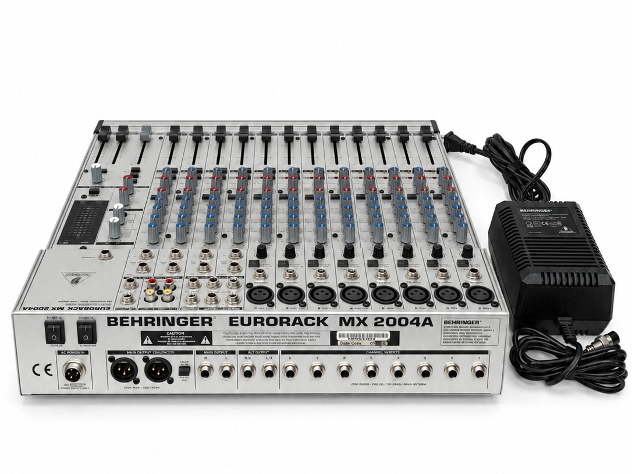 Behringer Eurorack MX2004A 20-Channel 4-Bus Analog Mixer w/ Power Supply