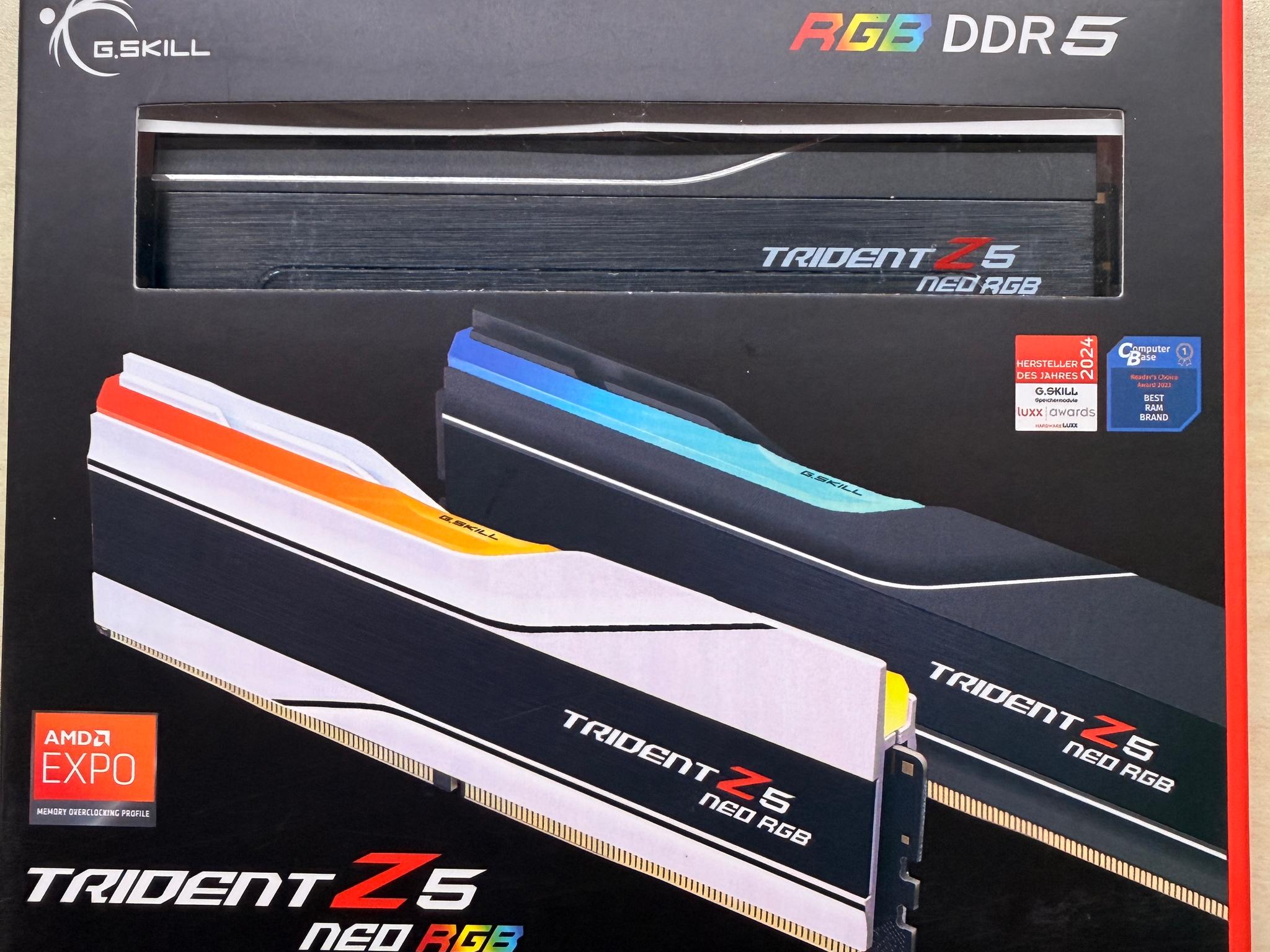 G.Skill Trident Z5 neo rgb DDR5-8000 CL40 24Gbx2 EXPO