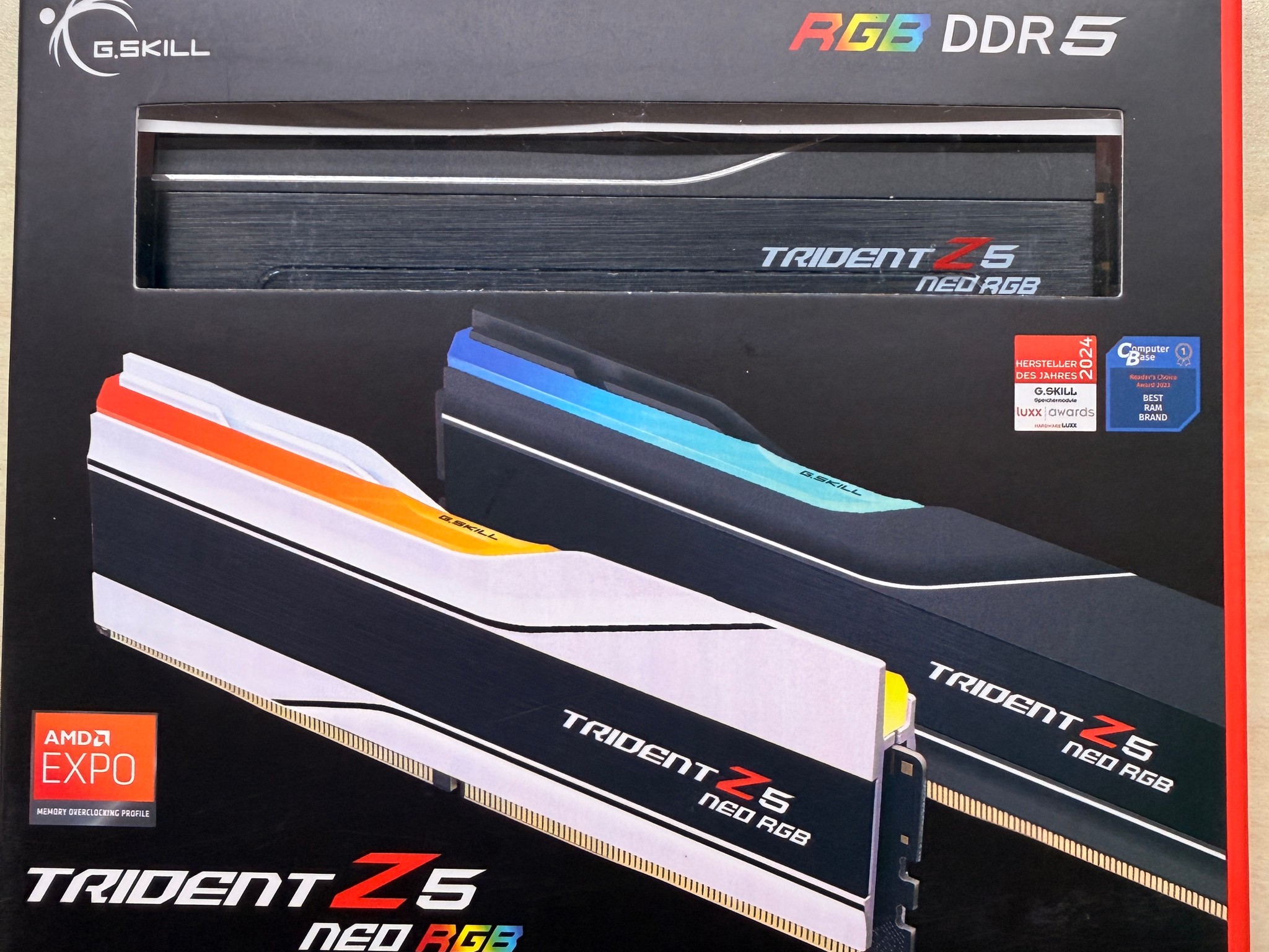 G.Skill Trident Z5 neo rgb DDR5-8000 CL40 24Gbx2 EXPO