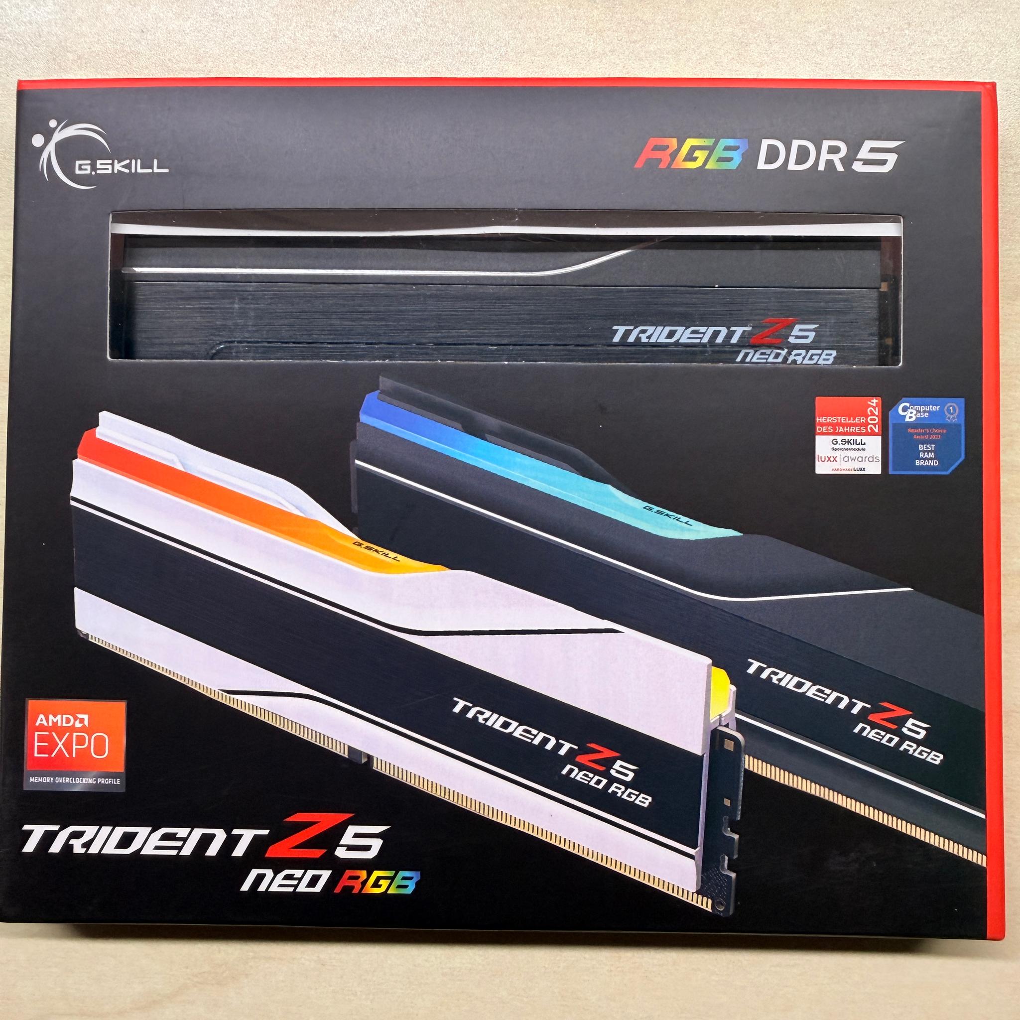 G.Skill Trident Z5 neo rgb DDR5-8000 CL40 24Gbx2 EXPO