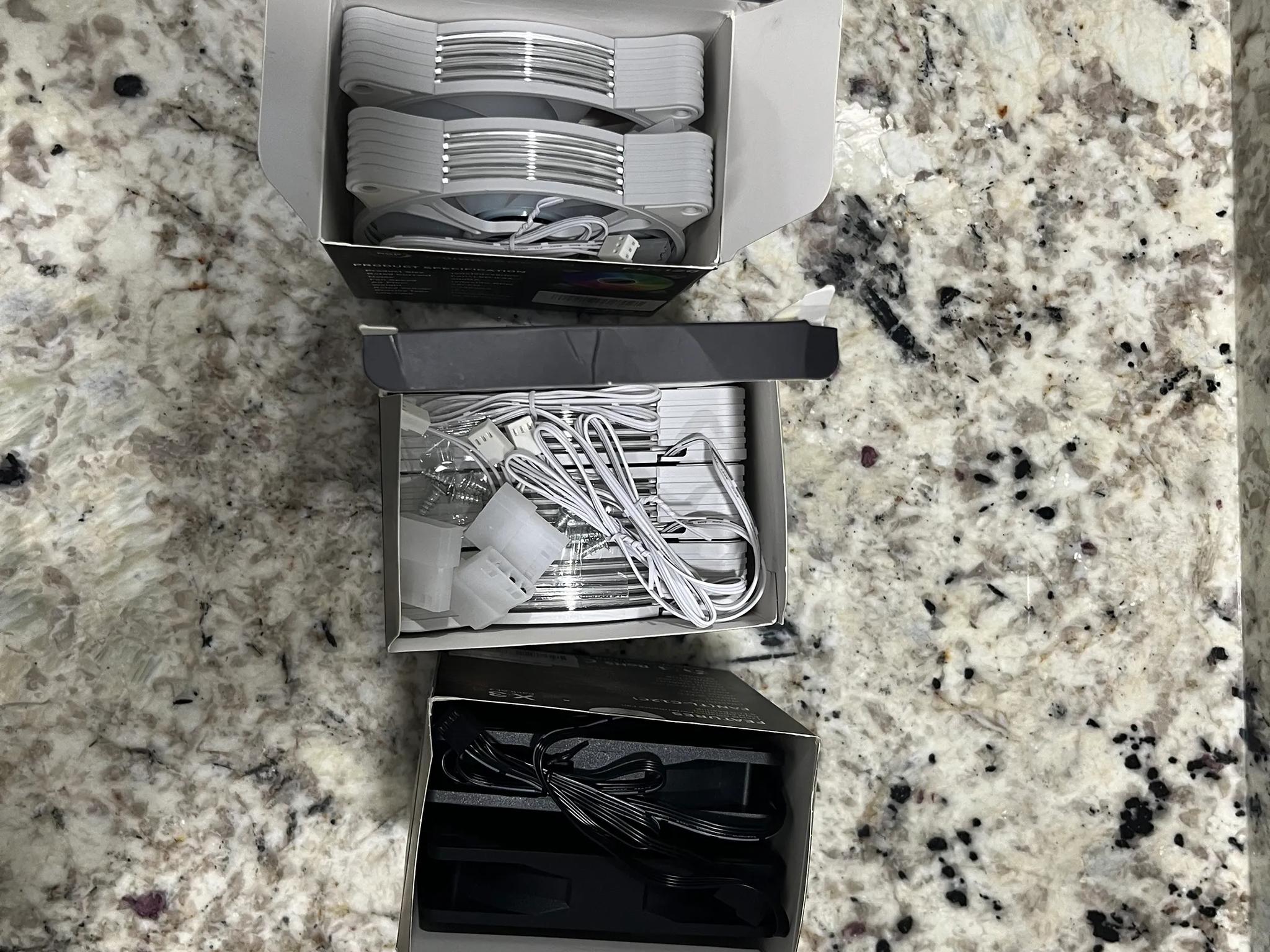 Lot Of 16 Mixed Case Fans "SEE PICS"