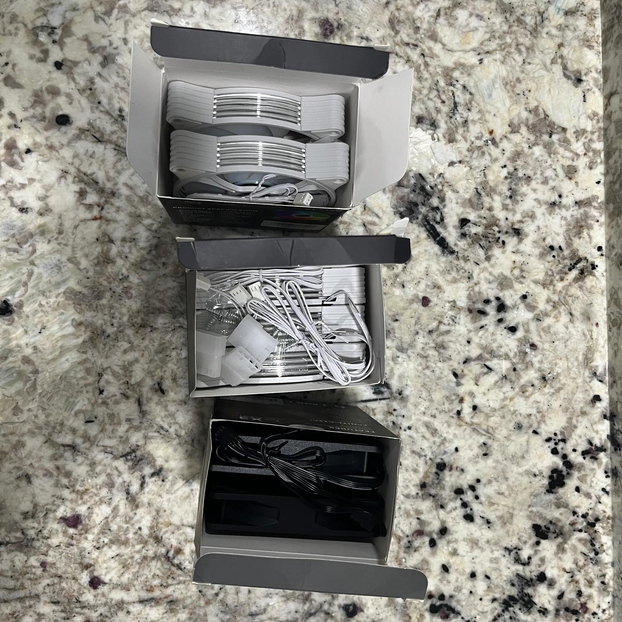 Lot Of 16 Mixed Case Fans "SEE PICS"