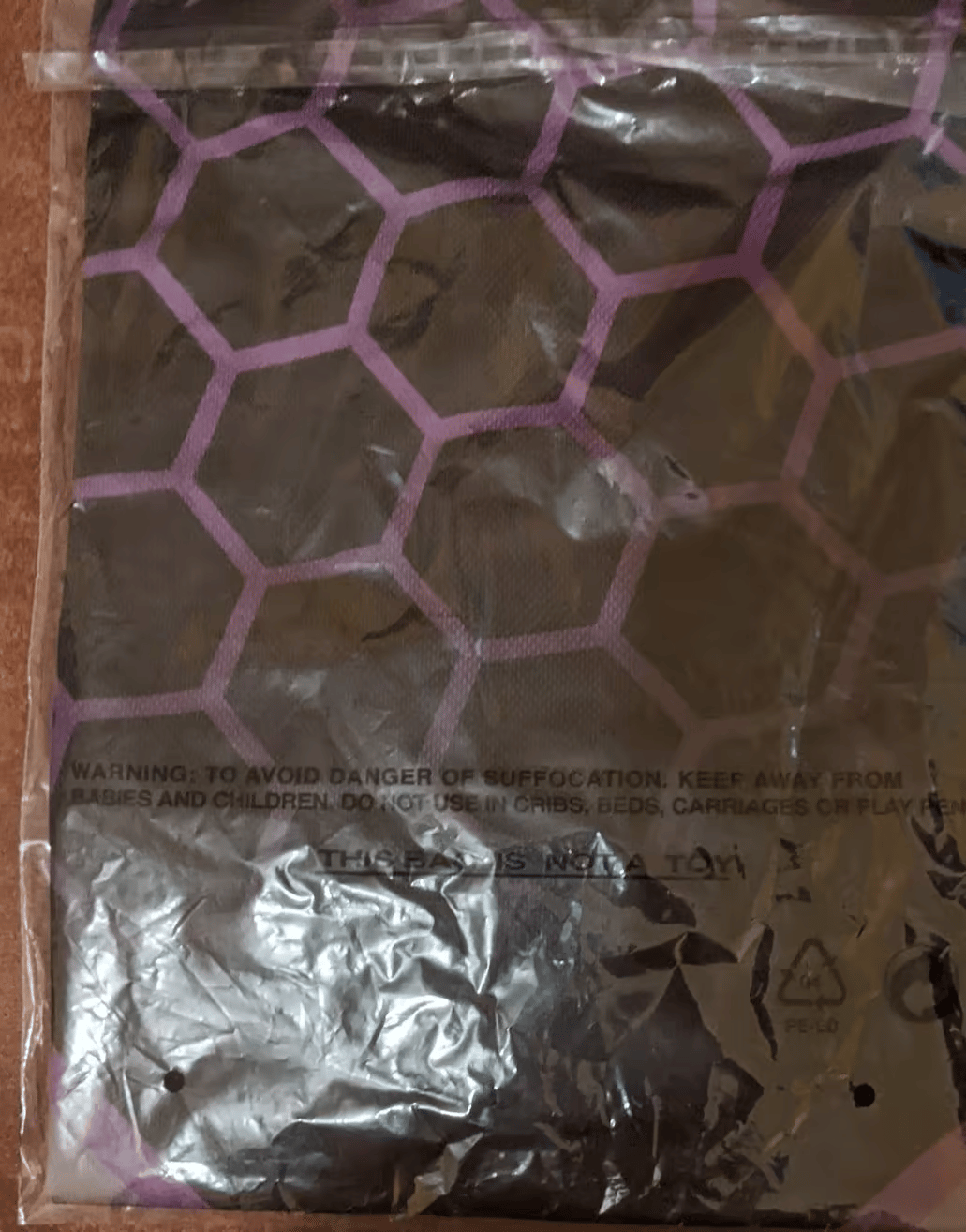 BNIB Cooler Master black/purple polyester mesh shirt, size small