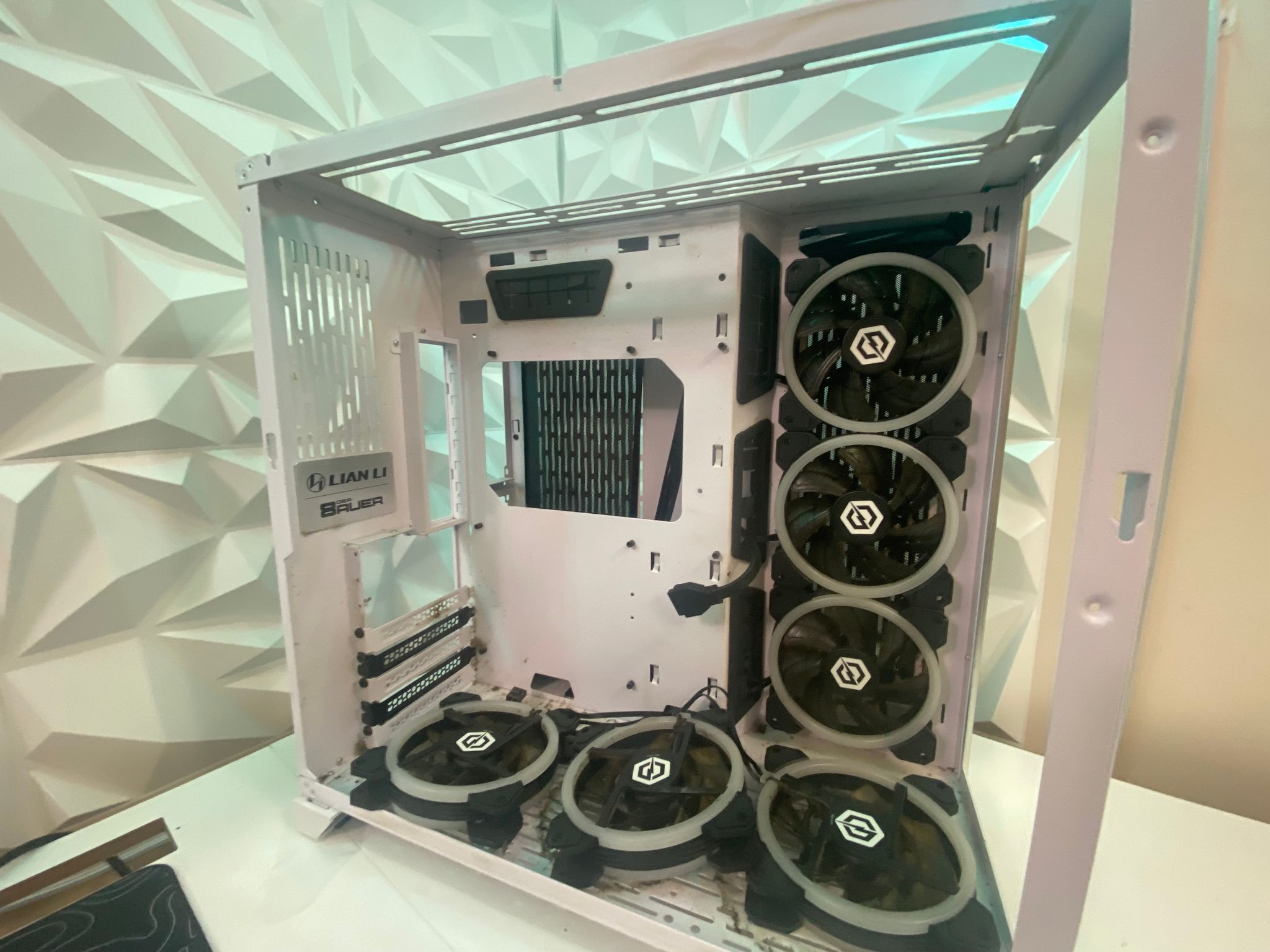 CyberPower White ATX PC Case – Bad Condition (As-Is)
