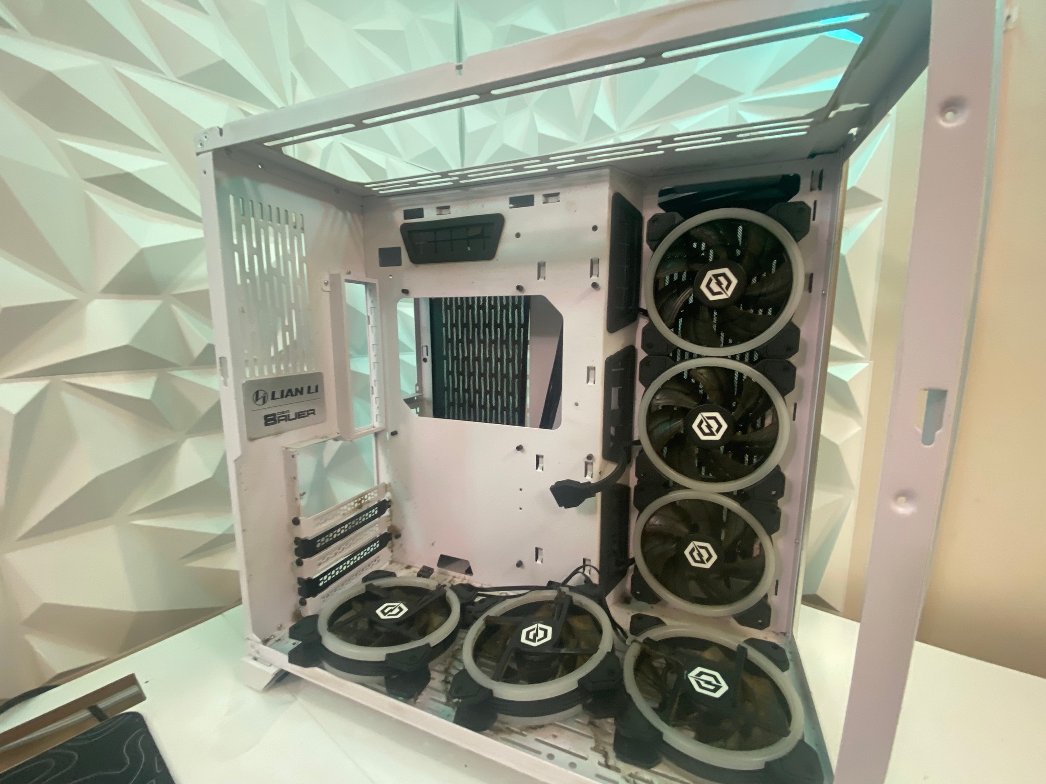 CyberPower White ATX PC Case – Bad Condition (As-Is)