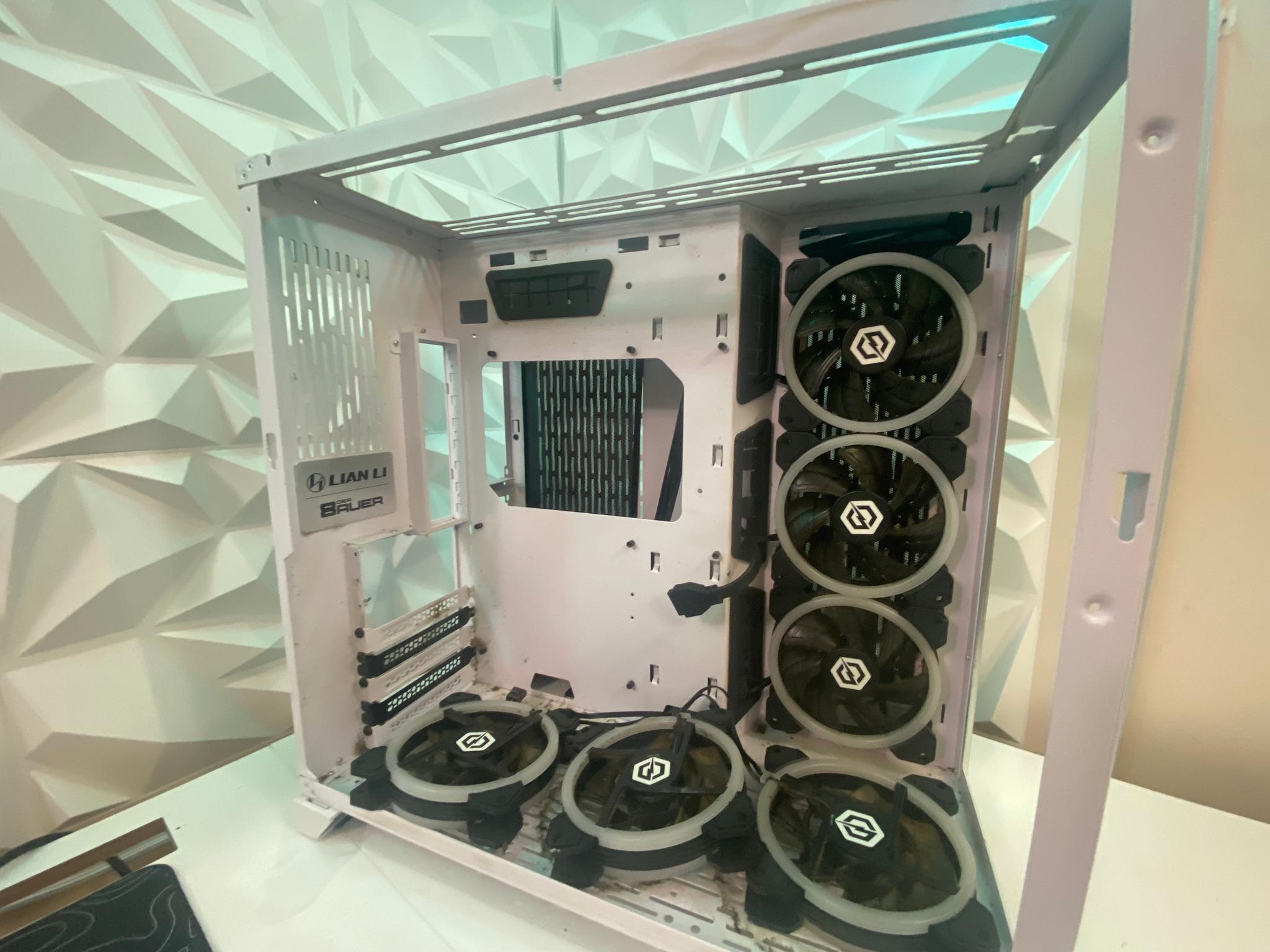 CyberPower White ATX PC Case – Bad Condition (As-Is)