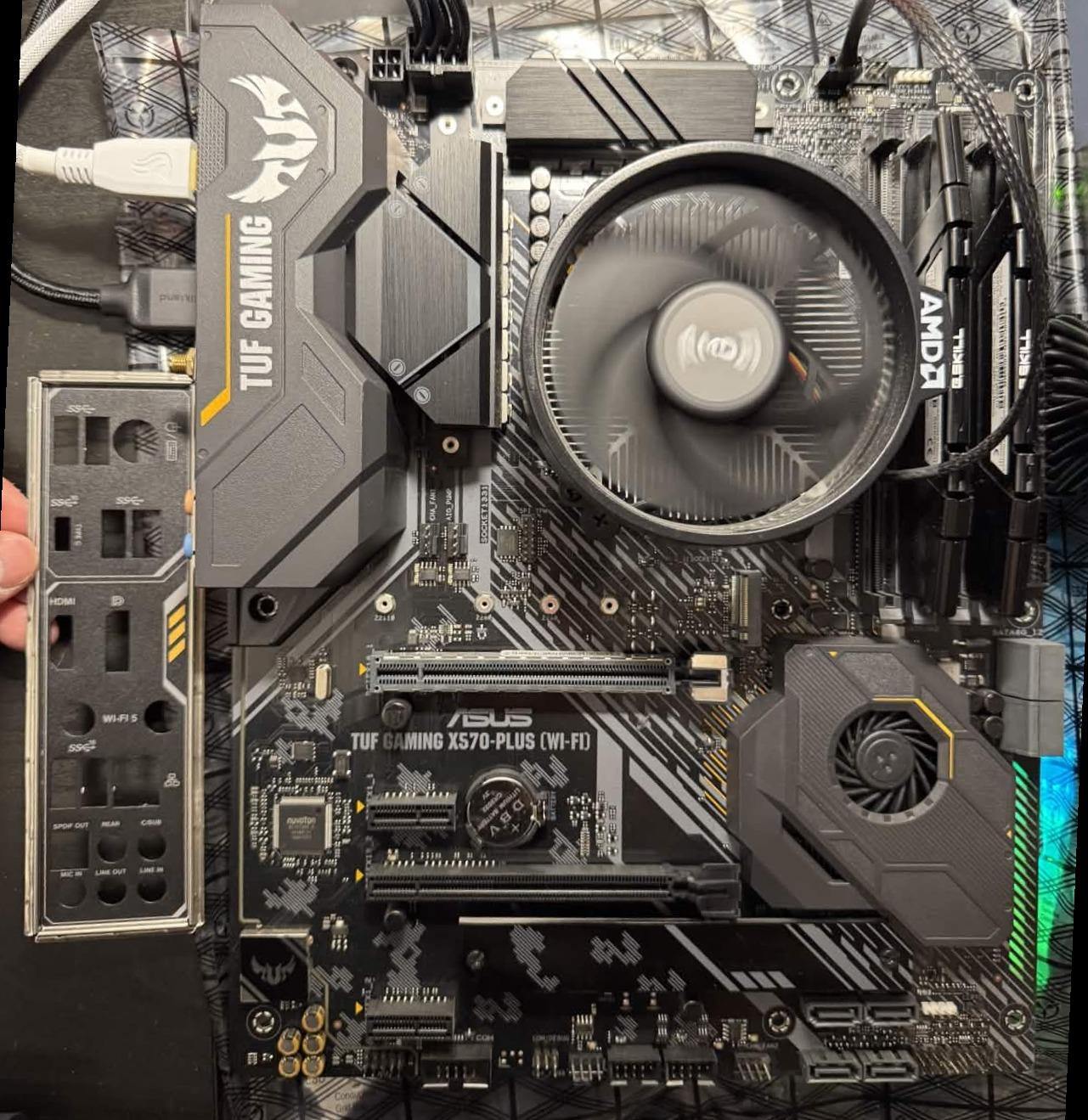 ⚡ASUS TUF X570 Plus WiFi + Ryzen 5 5600G + 16GB DDR4 3200 G.Skill Bundle 🎮