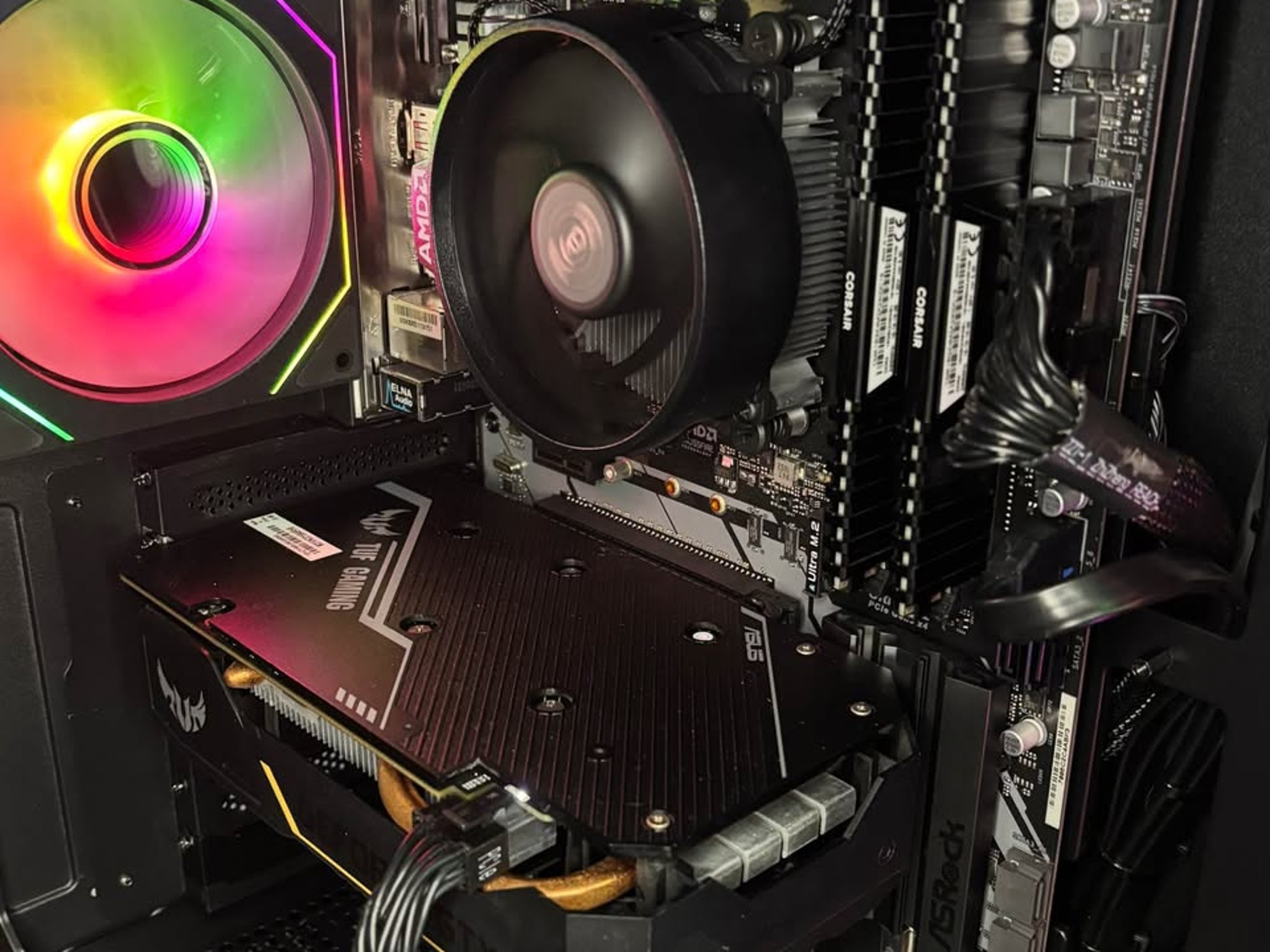 Black Gaming PC (GTX 1660 6GB + AMD Ryzen 5 2600 + 16GB DDR4 + SSD + HDD)