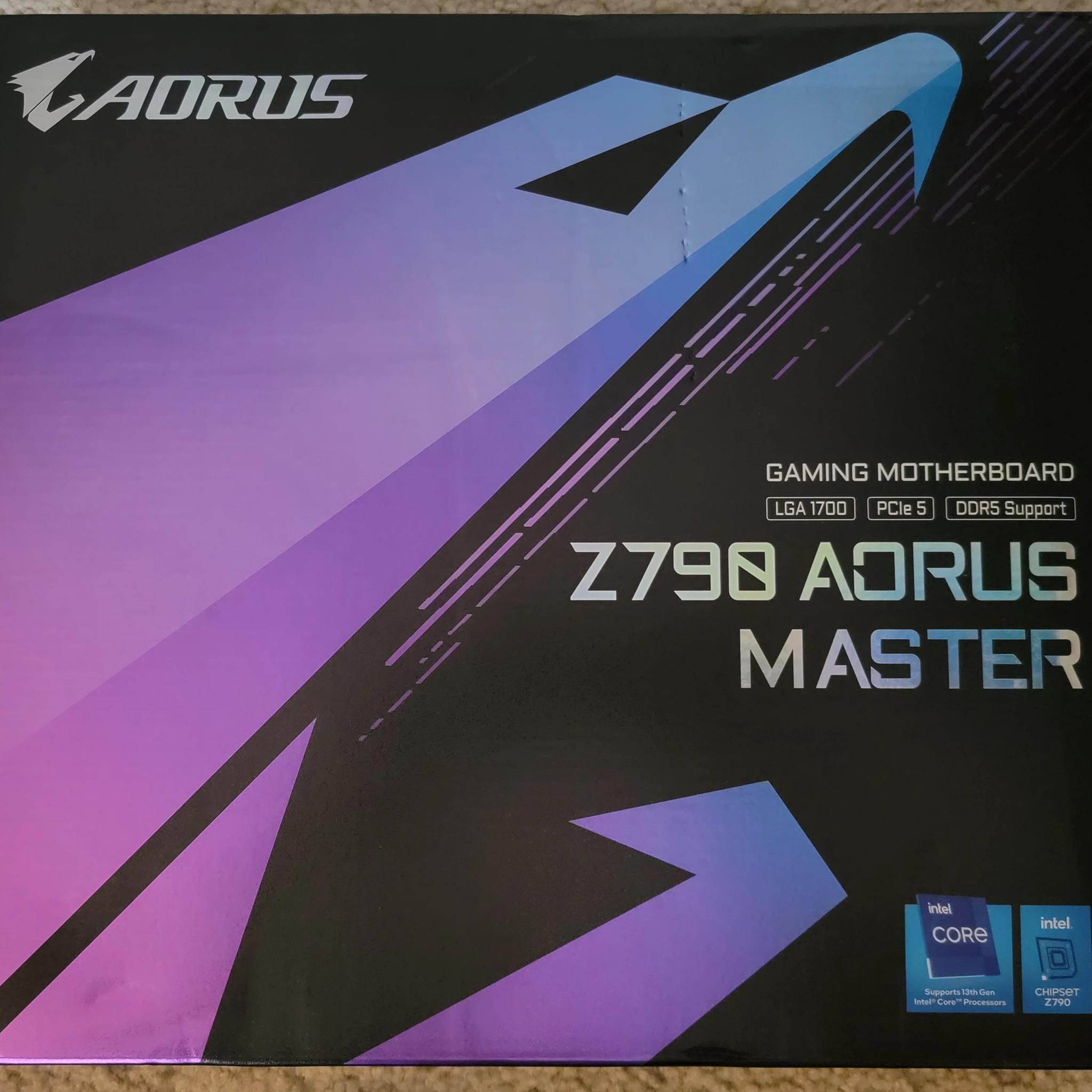 Gigabyte Z790 Aorus Master LGA 1700 EATX Motherboard Brand New In Box Sealed