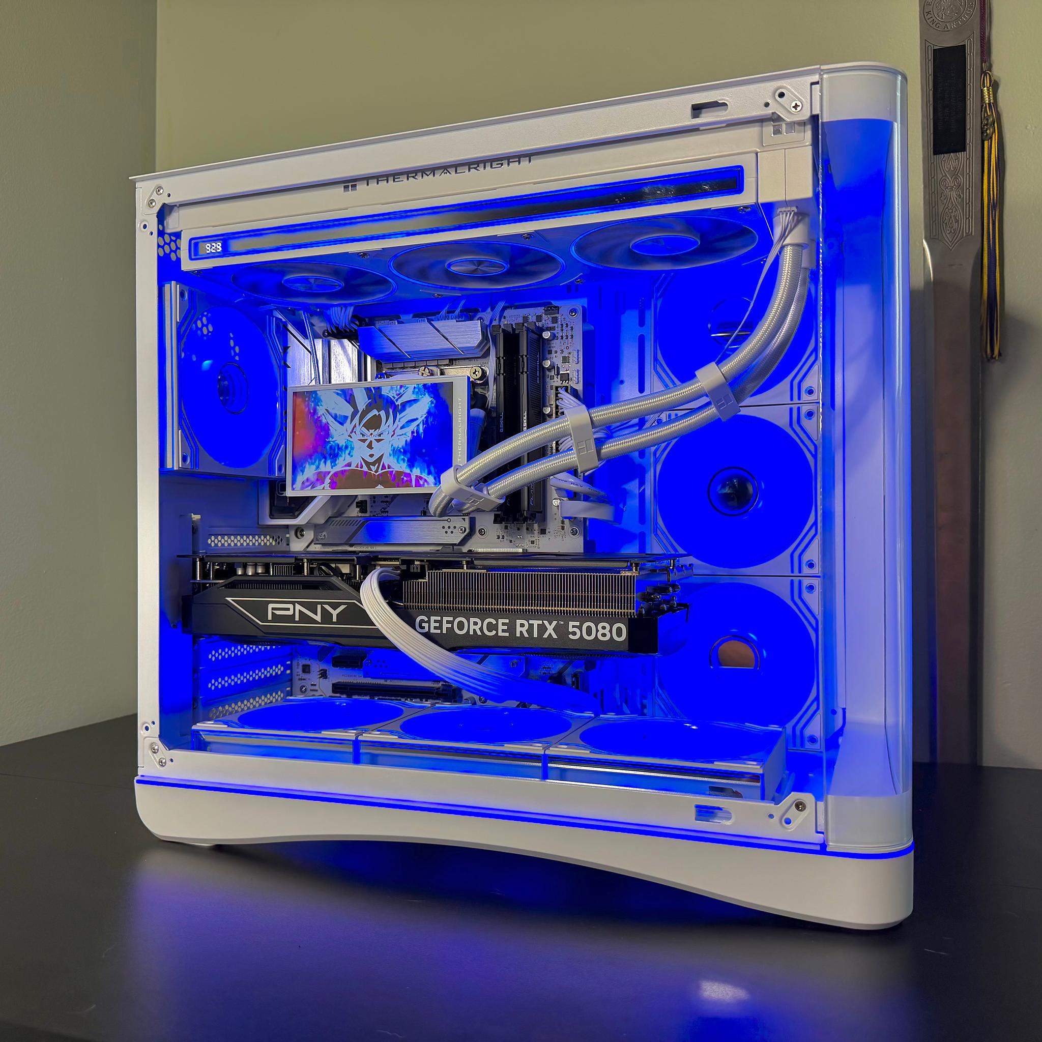 RTX 5080 | i9 14900kf | 32GB DDR5 | 2TB SSD | 5.5in LCD screen | 1000W Power Supply White Gaming PC