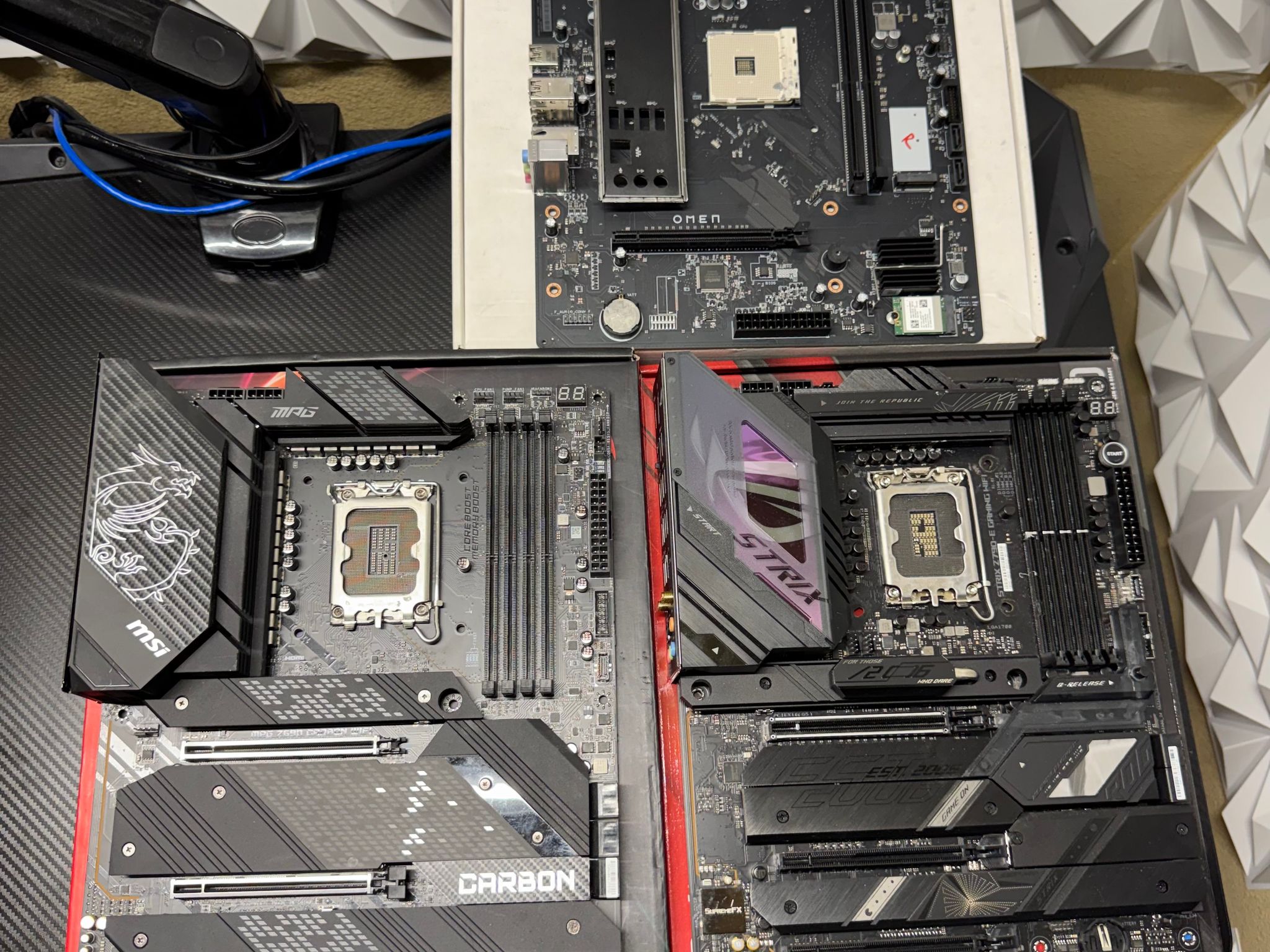 Motherboards for parts, Z790, Z690, B450, B350, Ryzen 7 5800x, Ryzen 7 3700x, 16GB ram