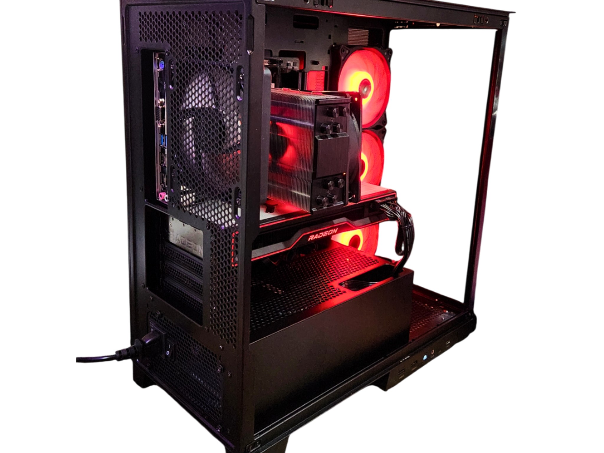 🟥 Hydra 🐍: RX 6800 16GB | Ryzen 5700x | 32GB DDR4 RAM | 1TB SSD | 5 Fans | Black RGB Gaming PC