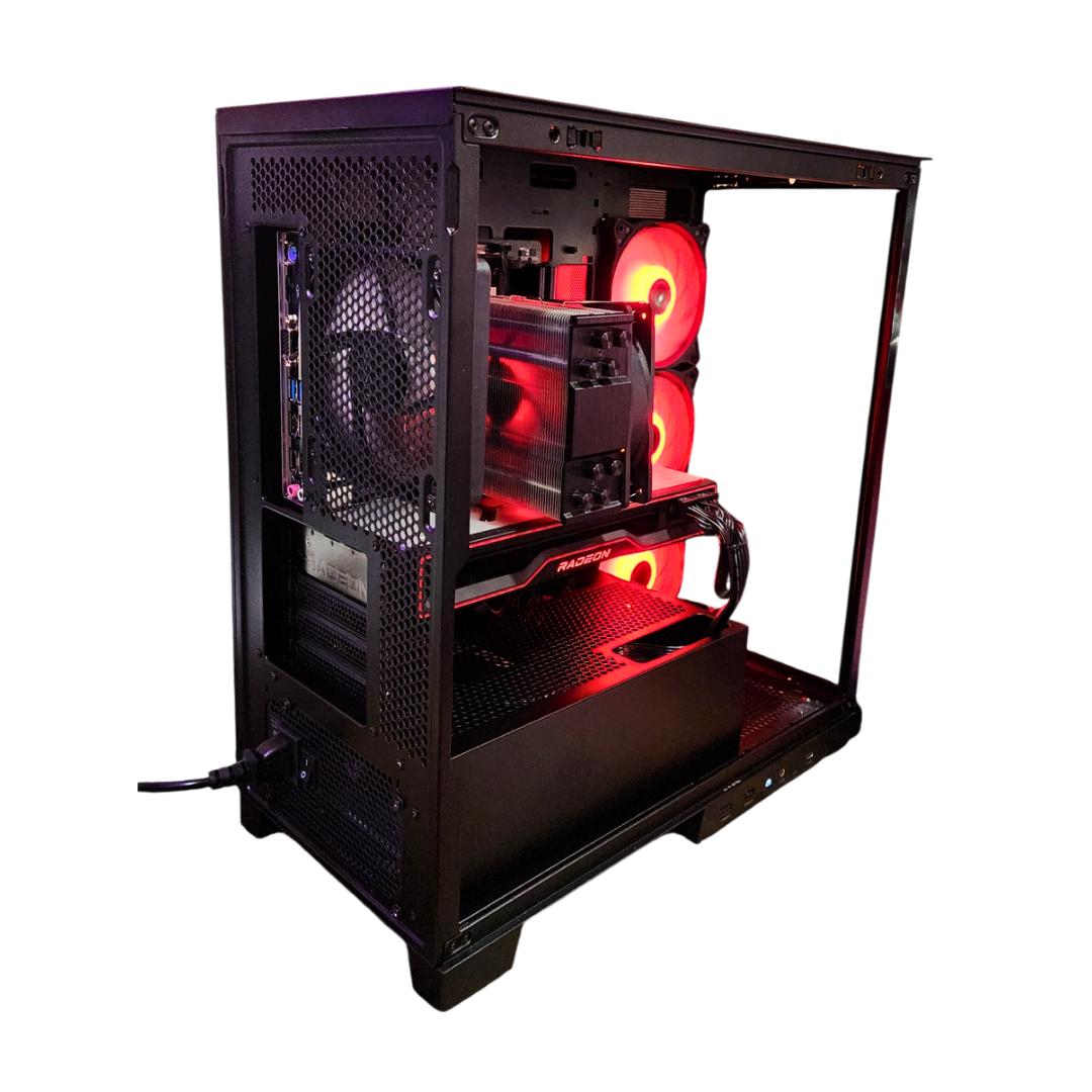 🟥 Hydra 🐍: RX 6800 16GB | Ryzen 5700x | 32GB DDR4 RAM | 1TB SSD | 5 Fans | Black RGB Gaming PC