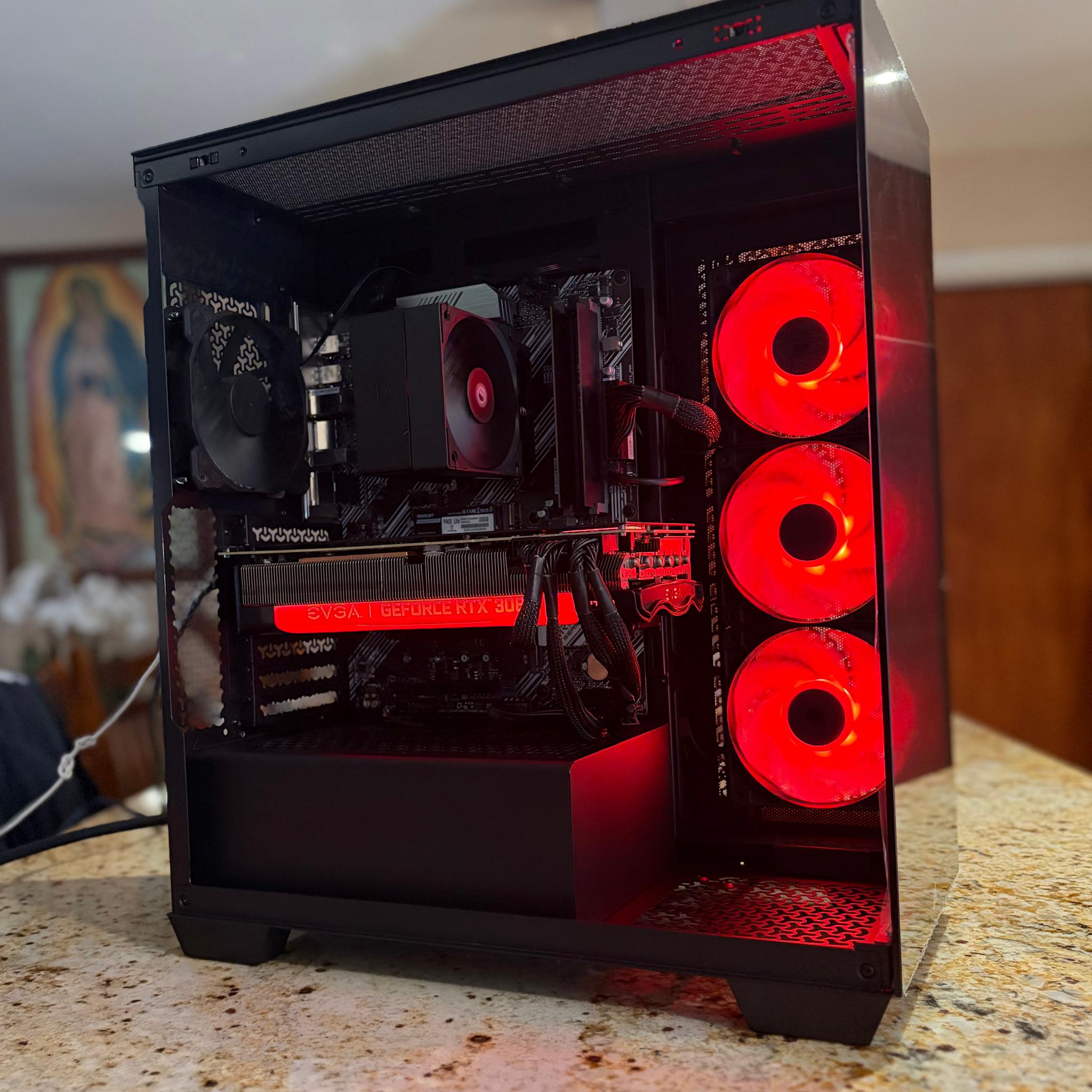 Black Gaming PC | RTX 3080 10GB | RYZEN 7 3700X | 16GB RAM | 1TB NVME SSD | Wi-Fi + Bluet...