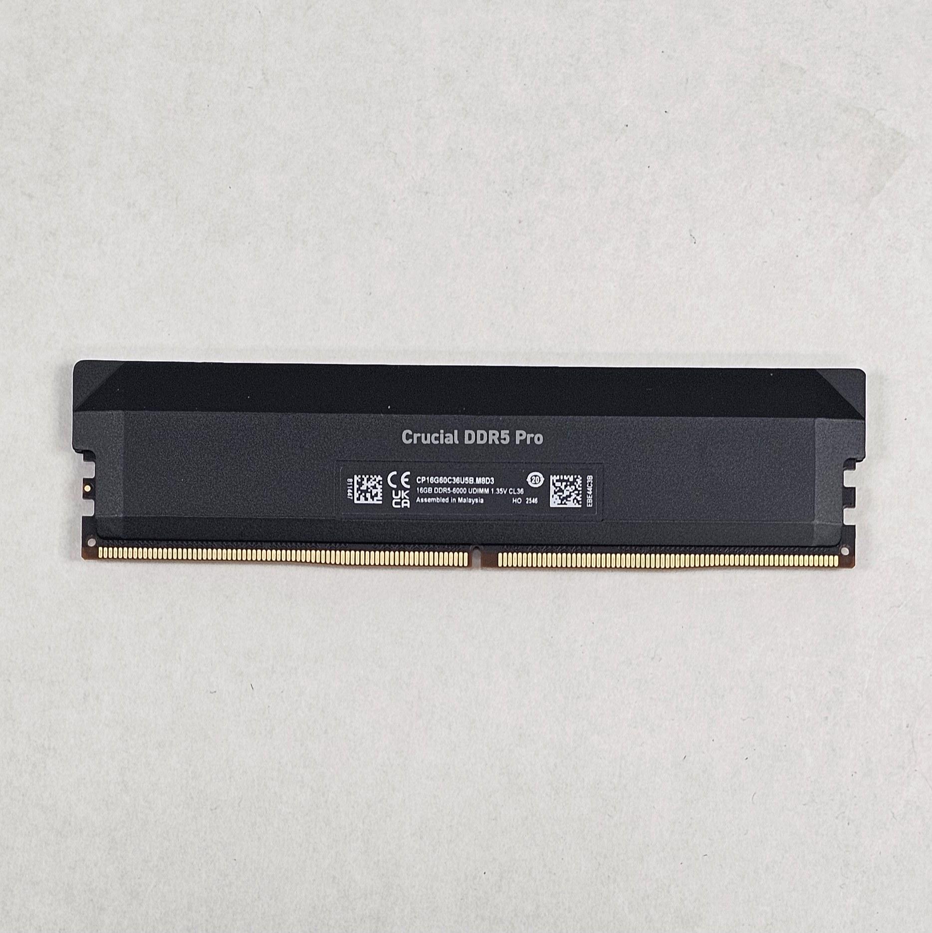 16GB DDR5 (1x16GB) CL36 6000MT/s Crucial Pro