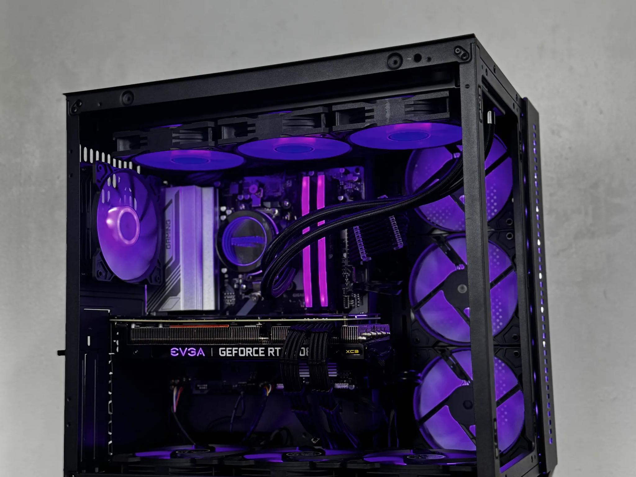 🖤Black🖤 High-End Gaming PC (Ryzen 5 7500f + RTX 3080 + 32gb of ram)