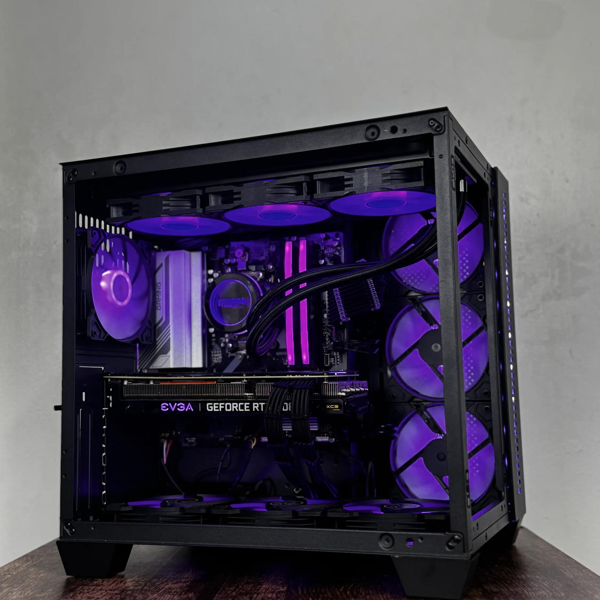 🖤Black🖤 High-End Gaming PC (Ryzen 5 7500f + RTX 3080 + 32gb of ram)