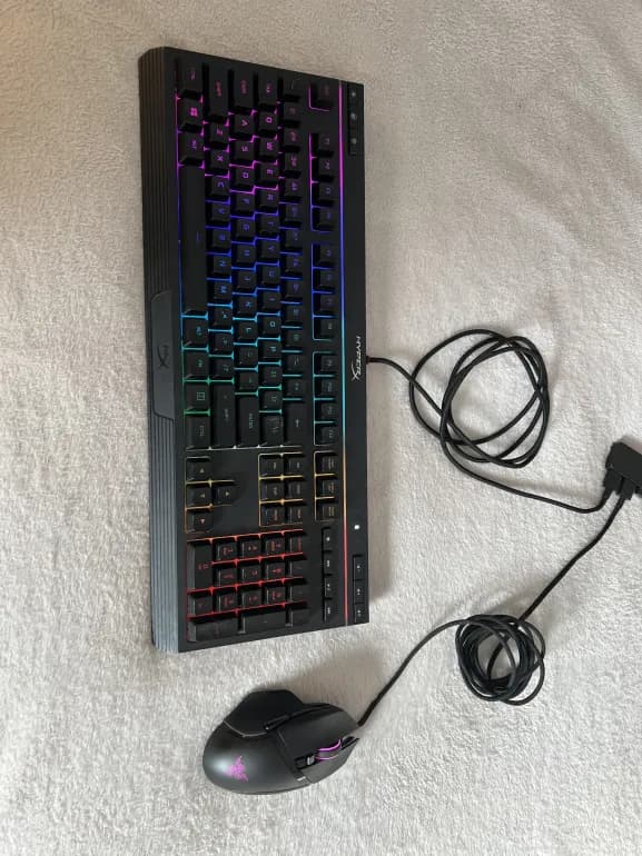 HyperX Alloy Core RGB x Razer Basilisk V2 RGB Bundle