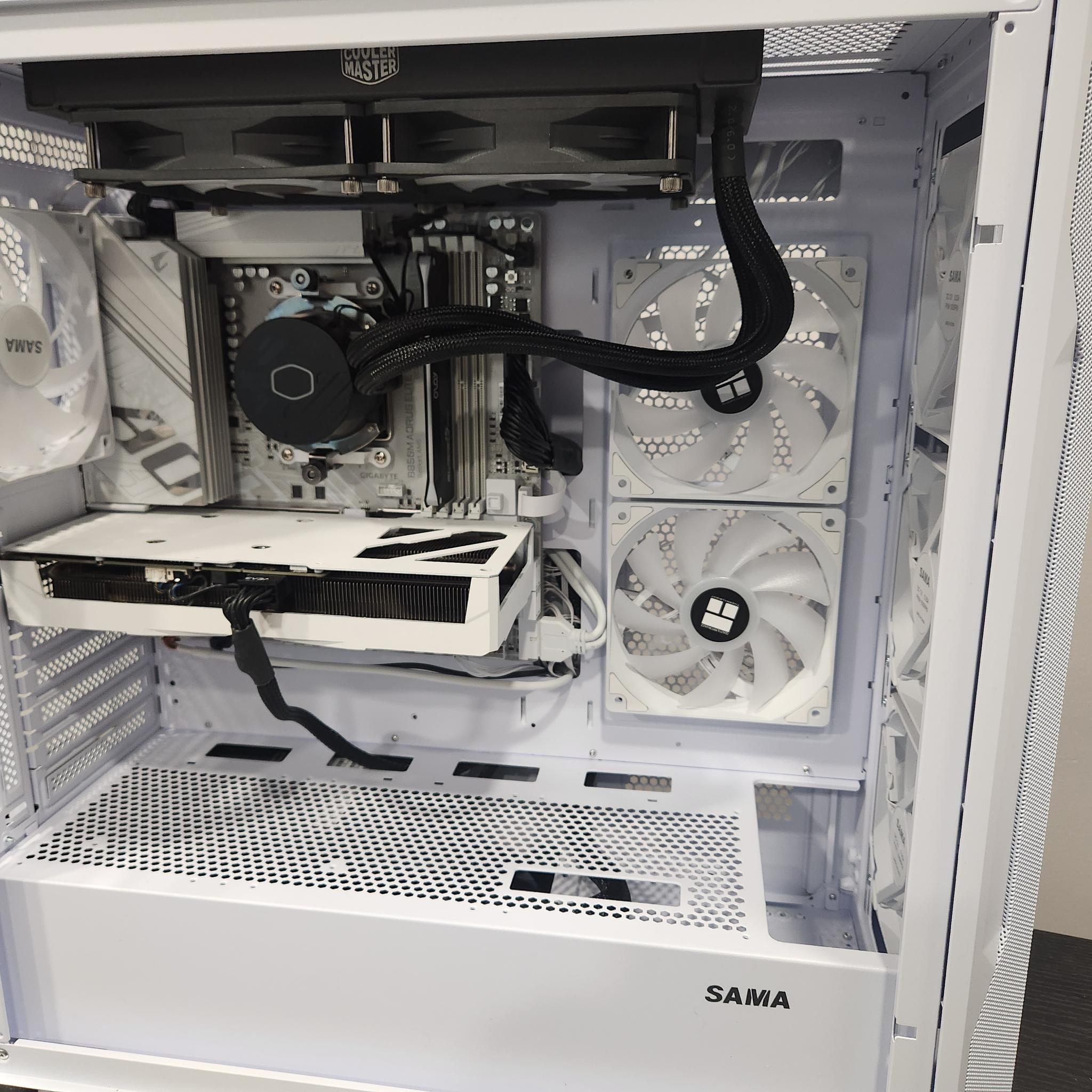High end White gaming pc with CUSTOM RTX WHITE GPU!