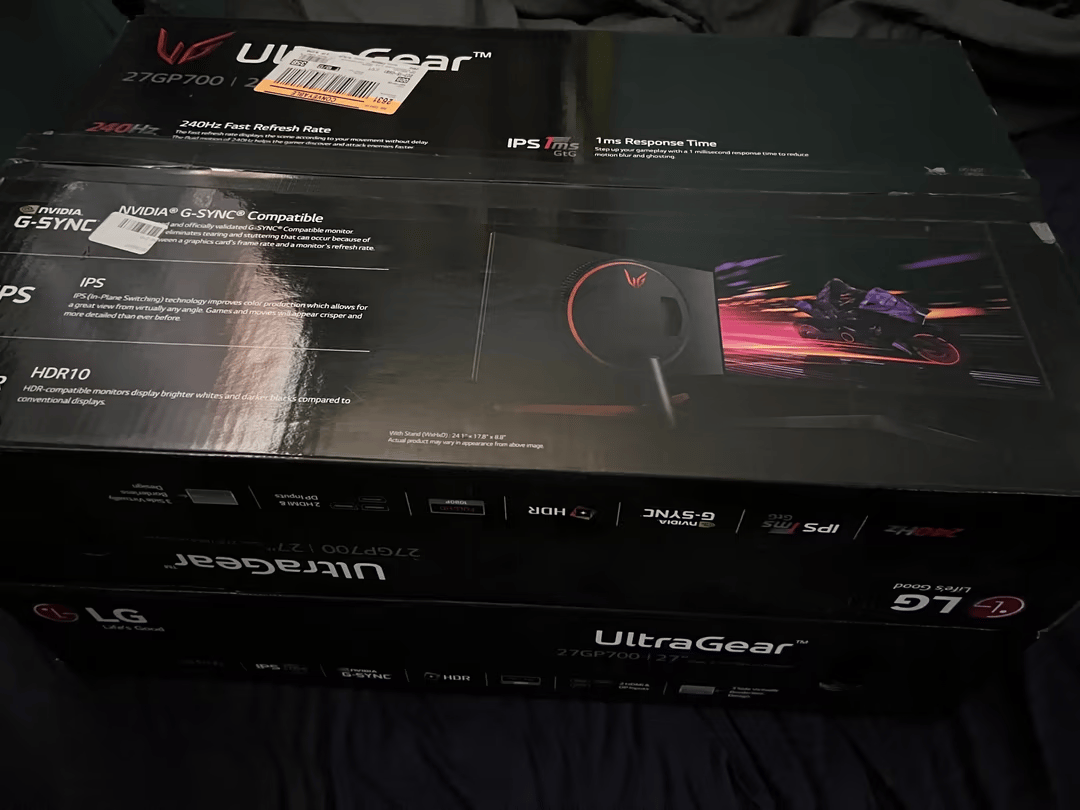 LG UltraGear 27" 240hz