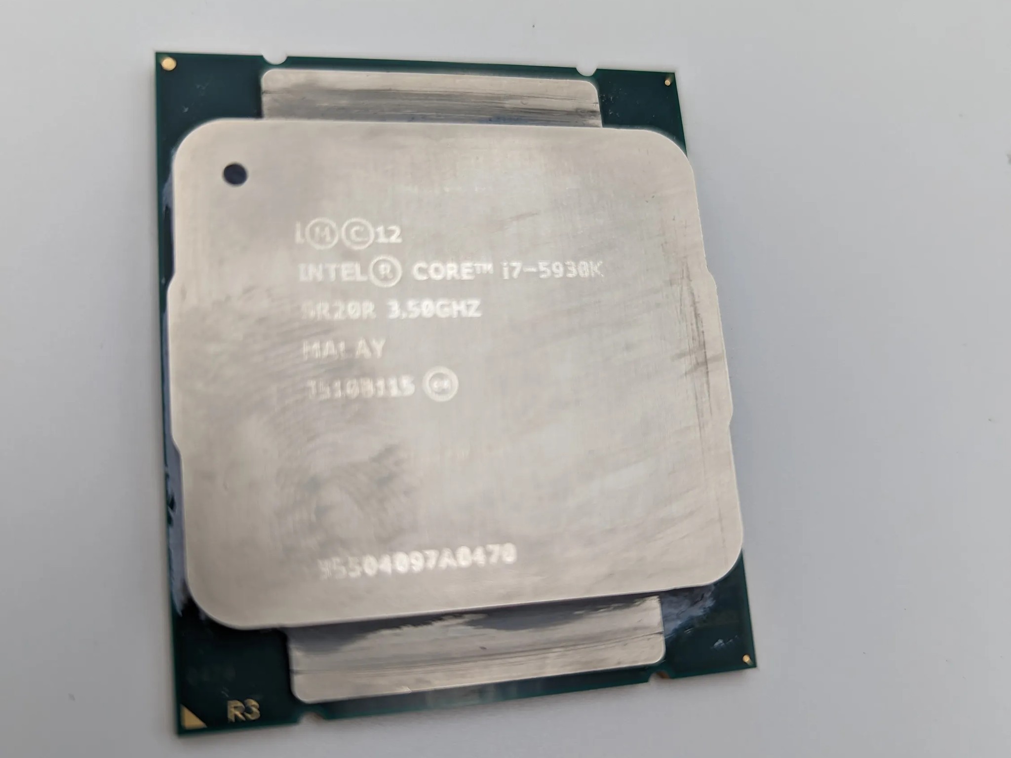 Intel i7-5930k @3.5 ghz 6 core CPU. LGA 2011