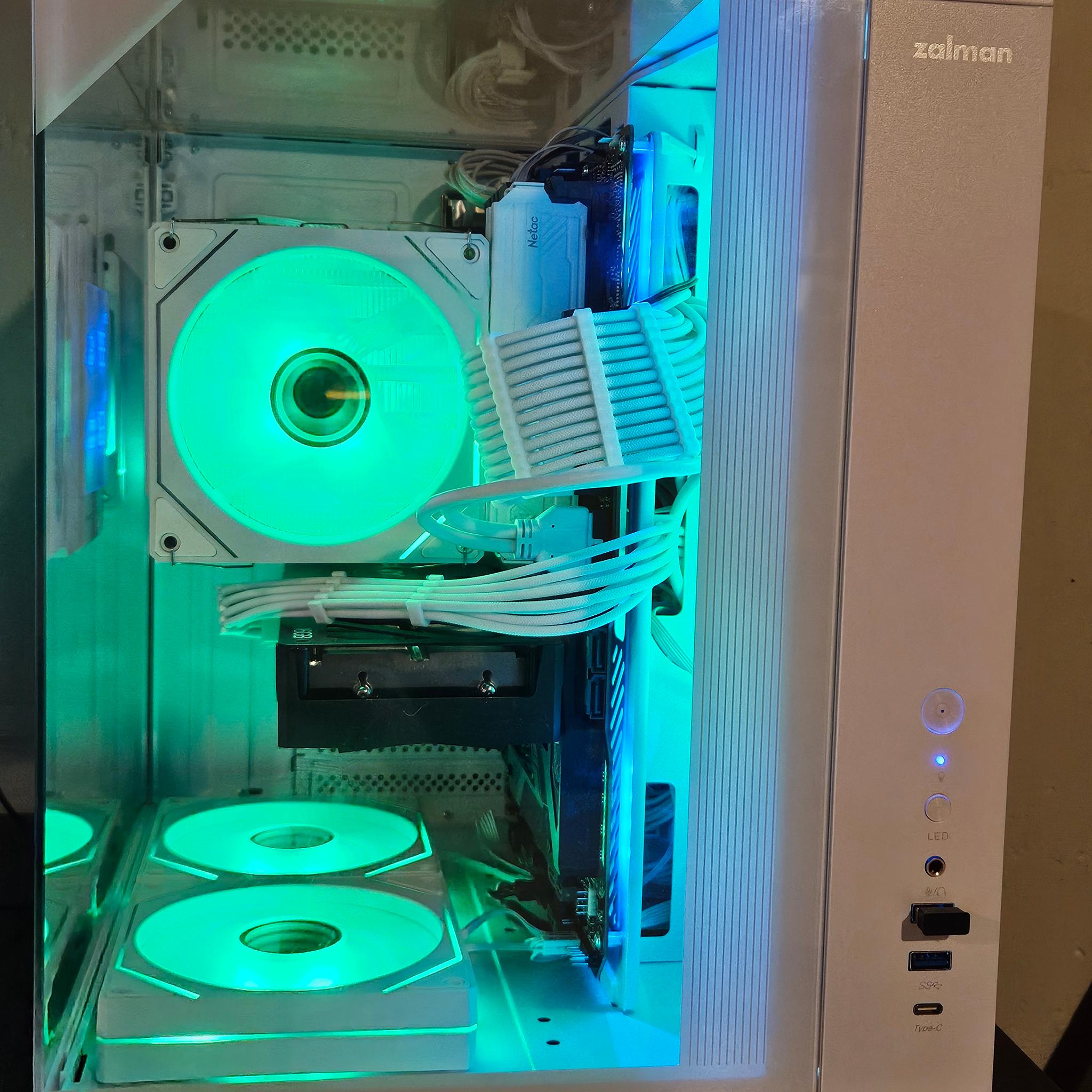 🚀 White RGB Gaming PC | RTX 4060 Ti 16GB | Intel i5-11600KF | 32GB RAM | 1TB NVMe | WiFi